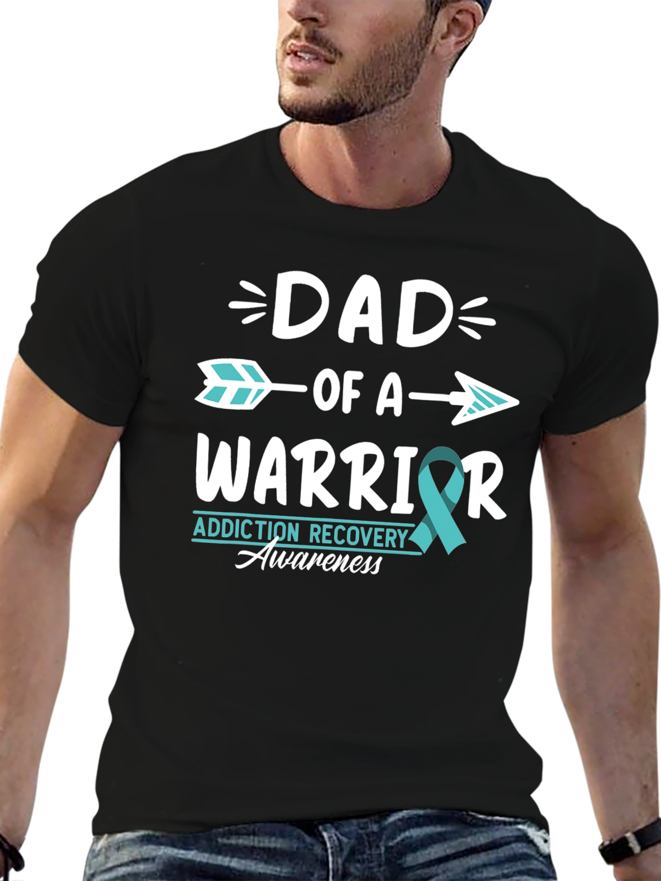 Dad of a Warrior Recovery Awareness T-Shirt
