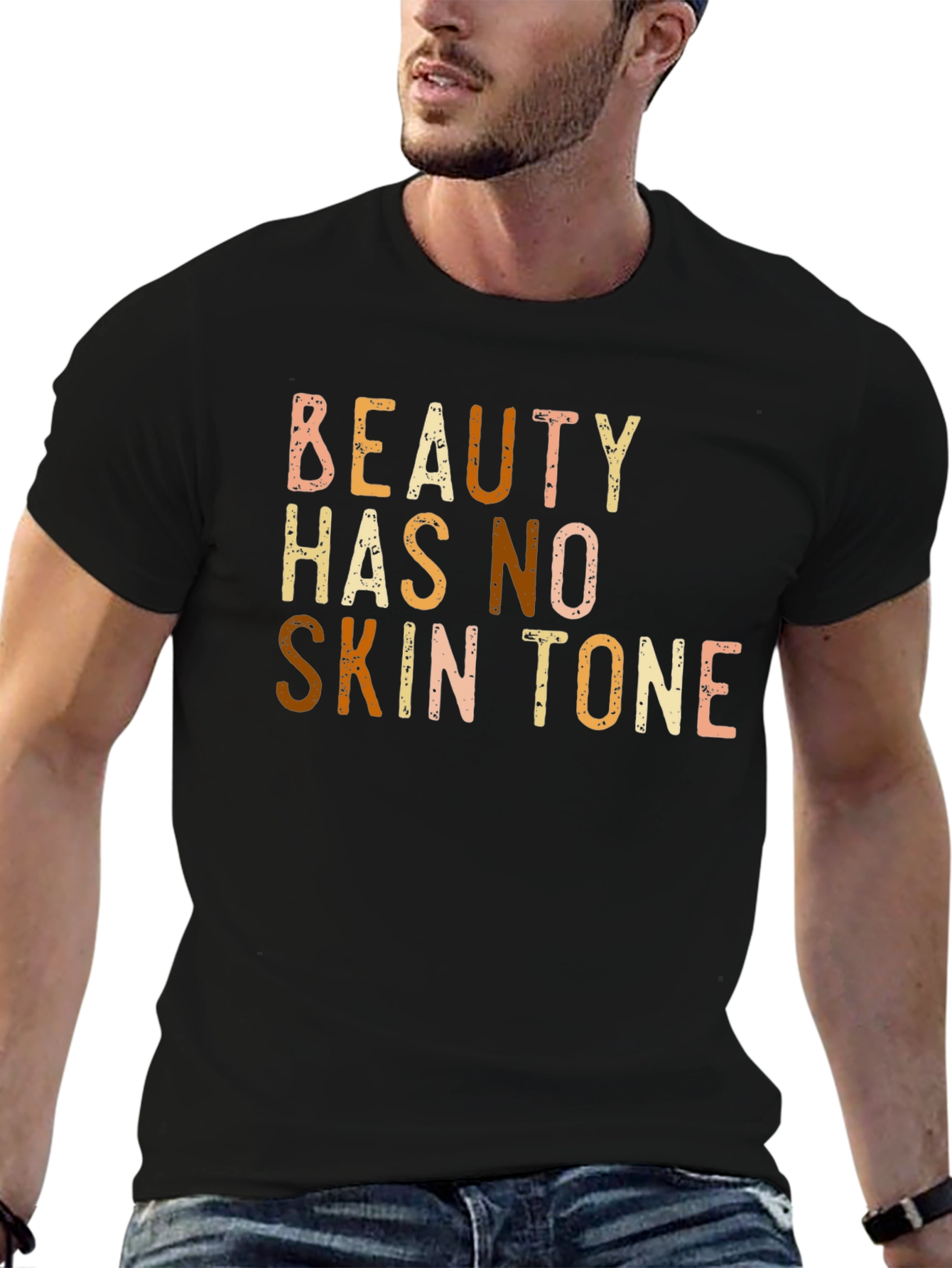 Beauty Has No Skin Tone Graphic T-Shirt