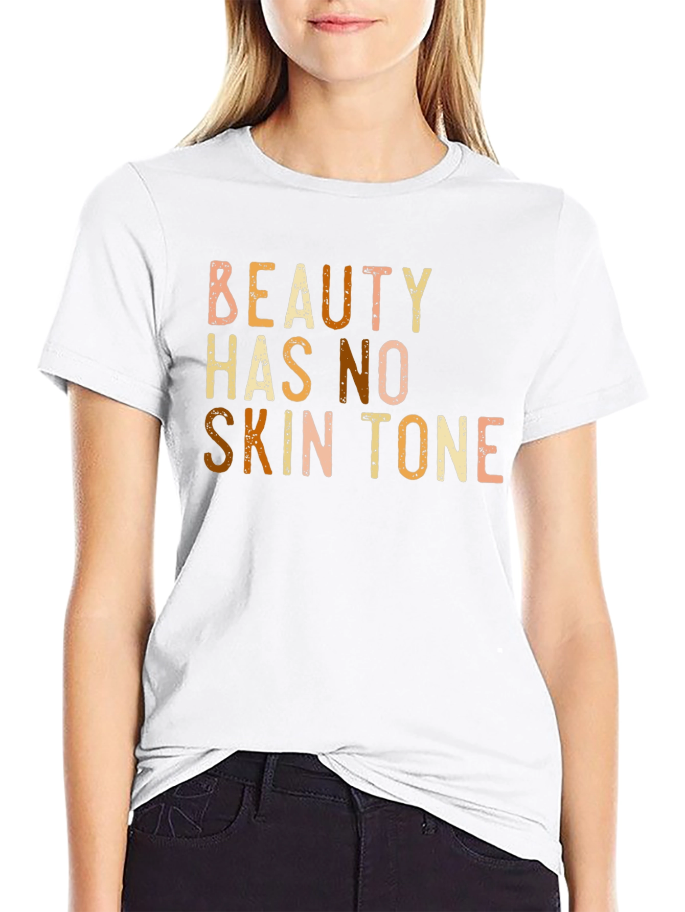 Beauty Has No Skin Tone Graphic T-Shirt