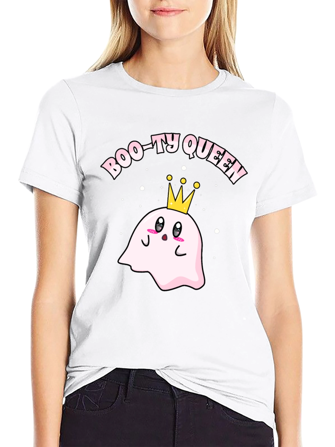 Boo-ty Queen Ghost T-Shirt - Halloween Tee
