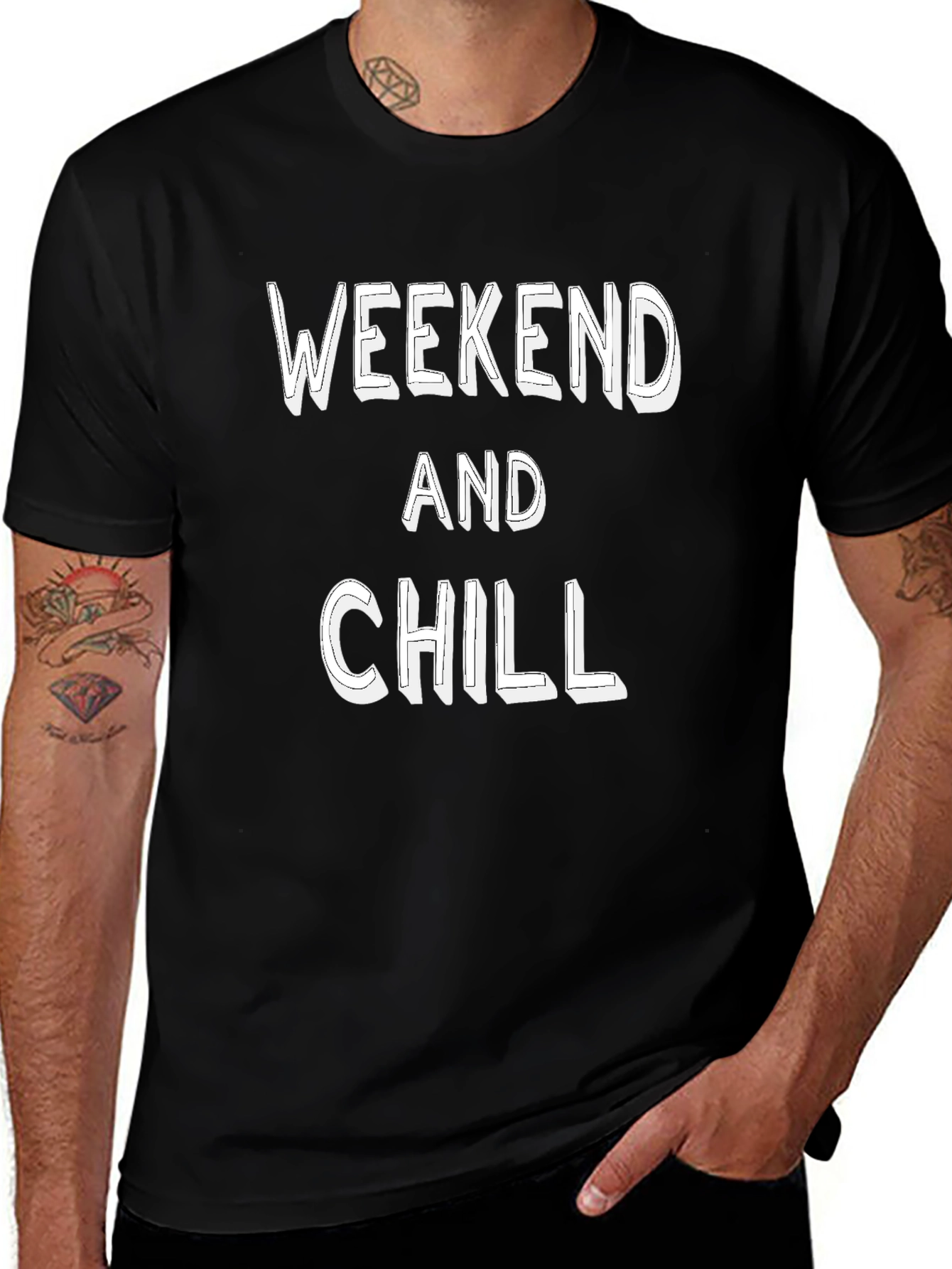 Weekend and Chill Graphic T-Shirt - Casual Comfort