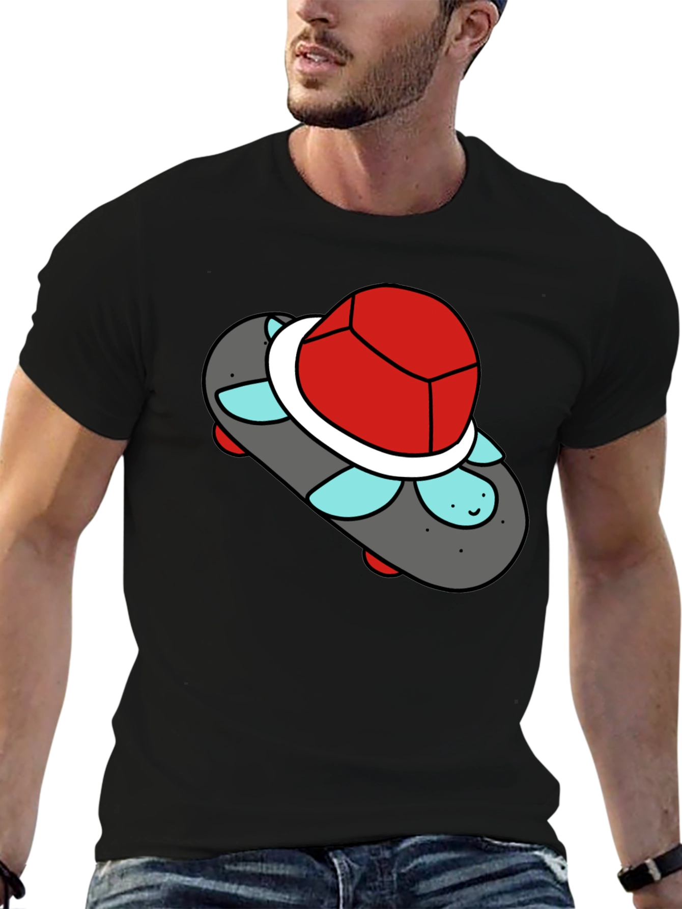 Skateboarding Turtle Tee - Cool Graphic T-Shirt