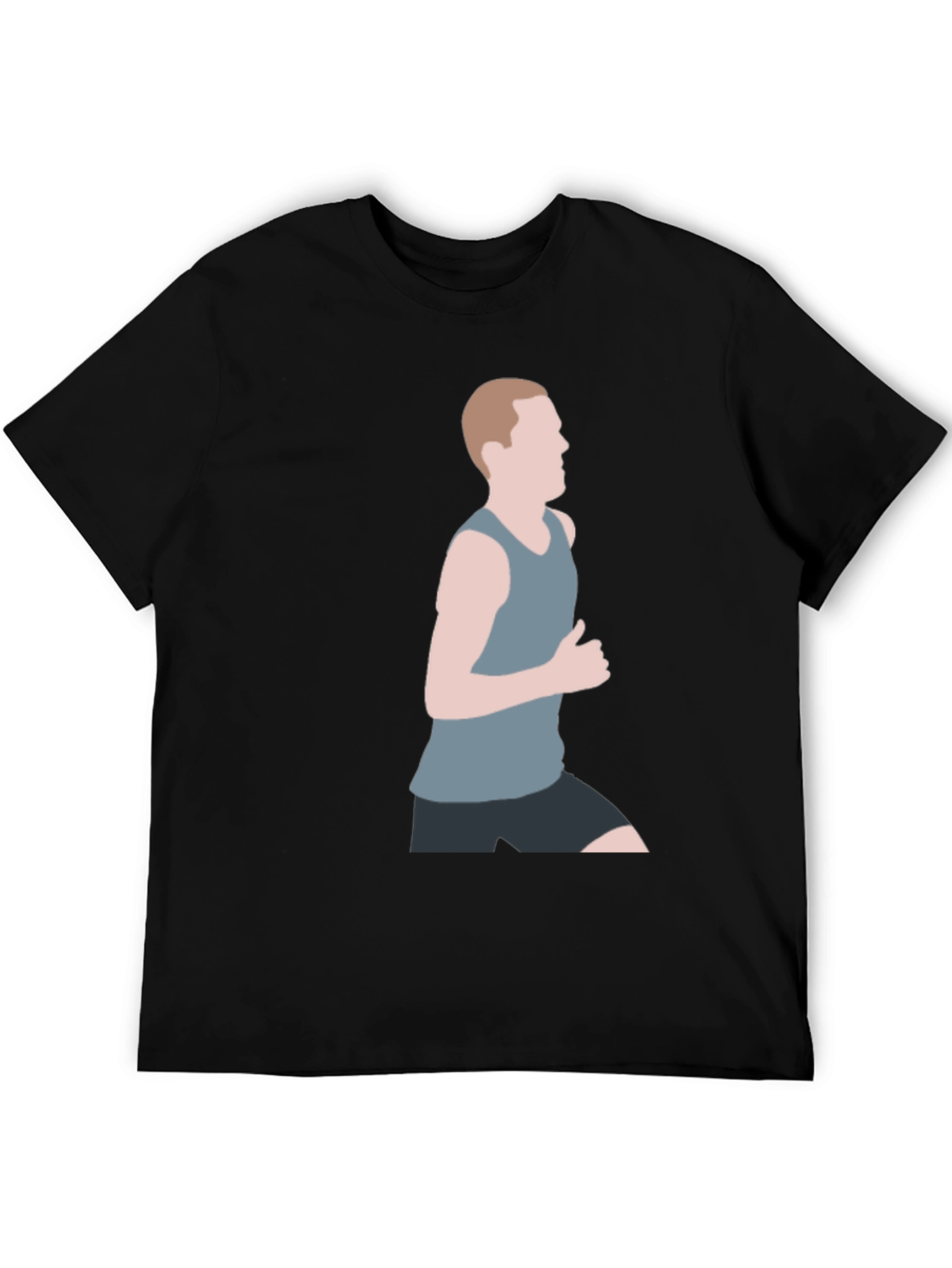 Mens Graphic T-Shirt - Running Silhouette Design