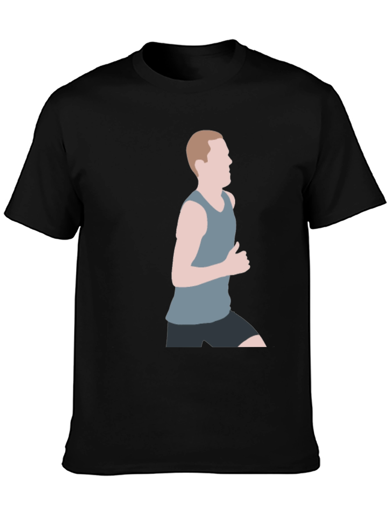 Mens Graphic T-Shirt - Running Silhouette Design