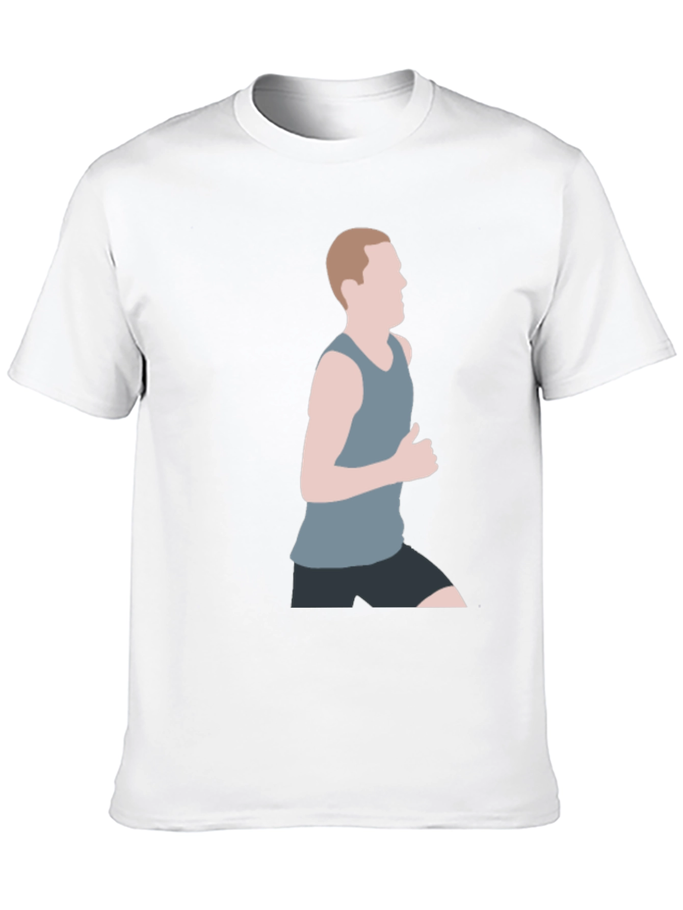 Mens Graphic T-Shirt - Running Silhouette Design