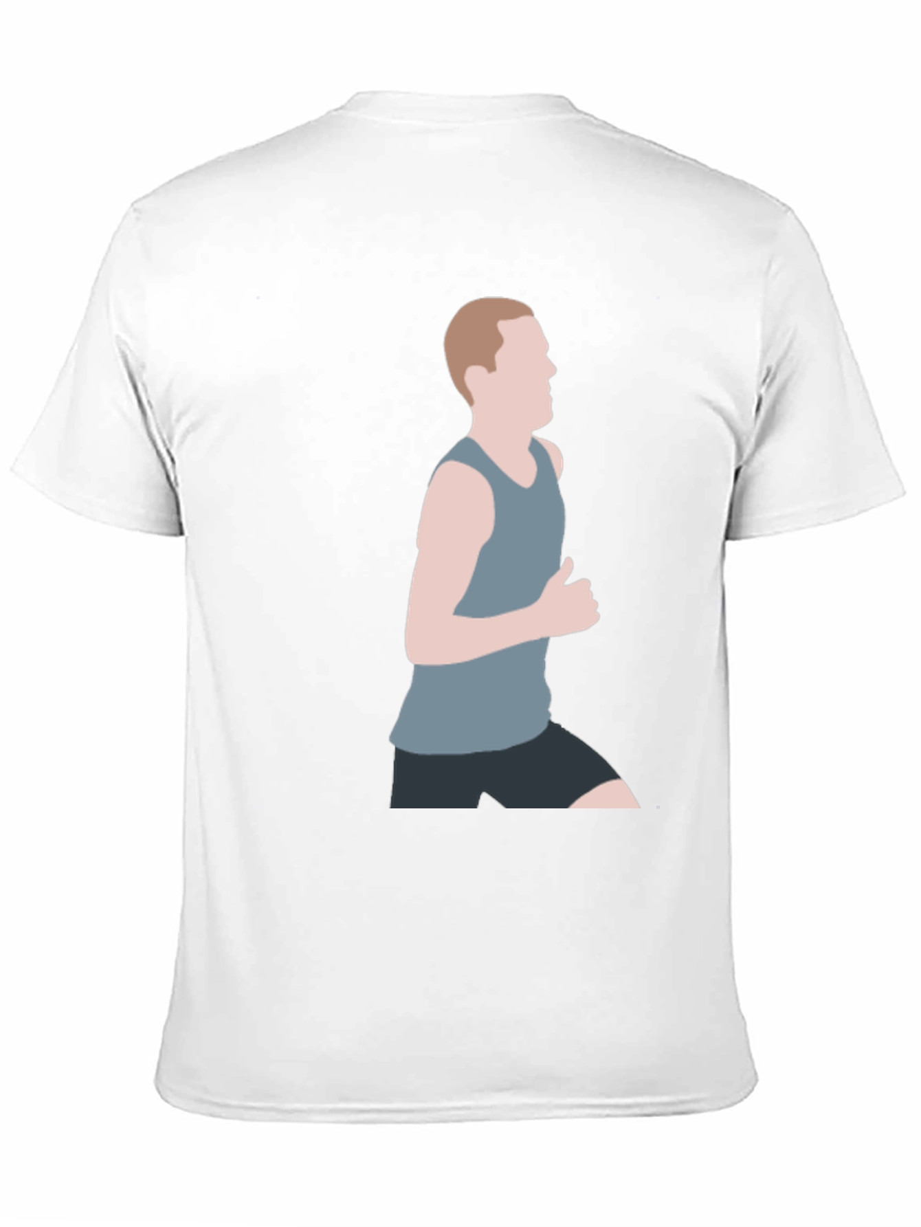 Mens Graphic T-Shirt - Running Silhouette Design