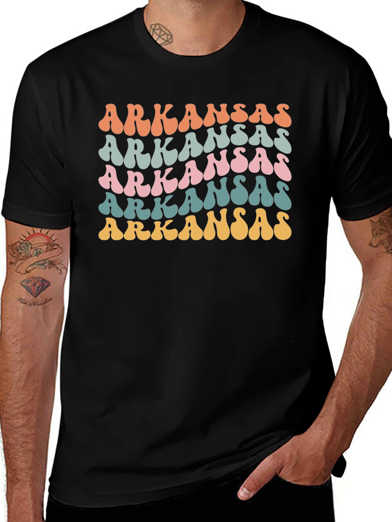 Retro Arkansas Graphic T-Shirt - Stylish State Pride