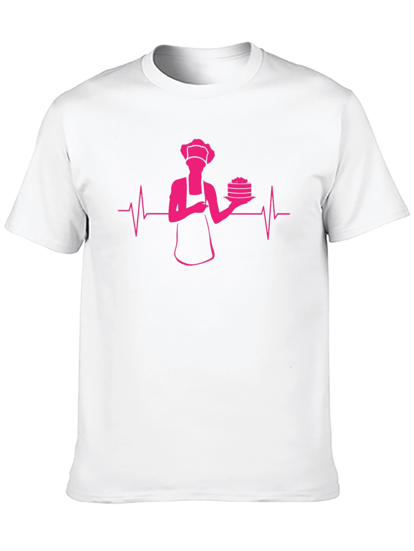 Chef Heartbeat Graphic T-Shirt - Black