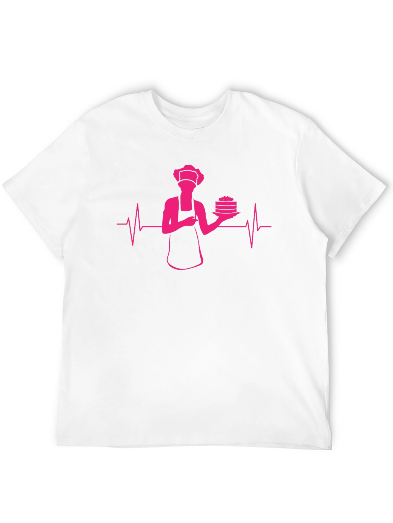 Chef Heartbeat Graphic T-Shirt - Black