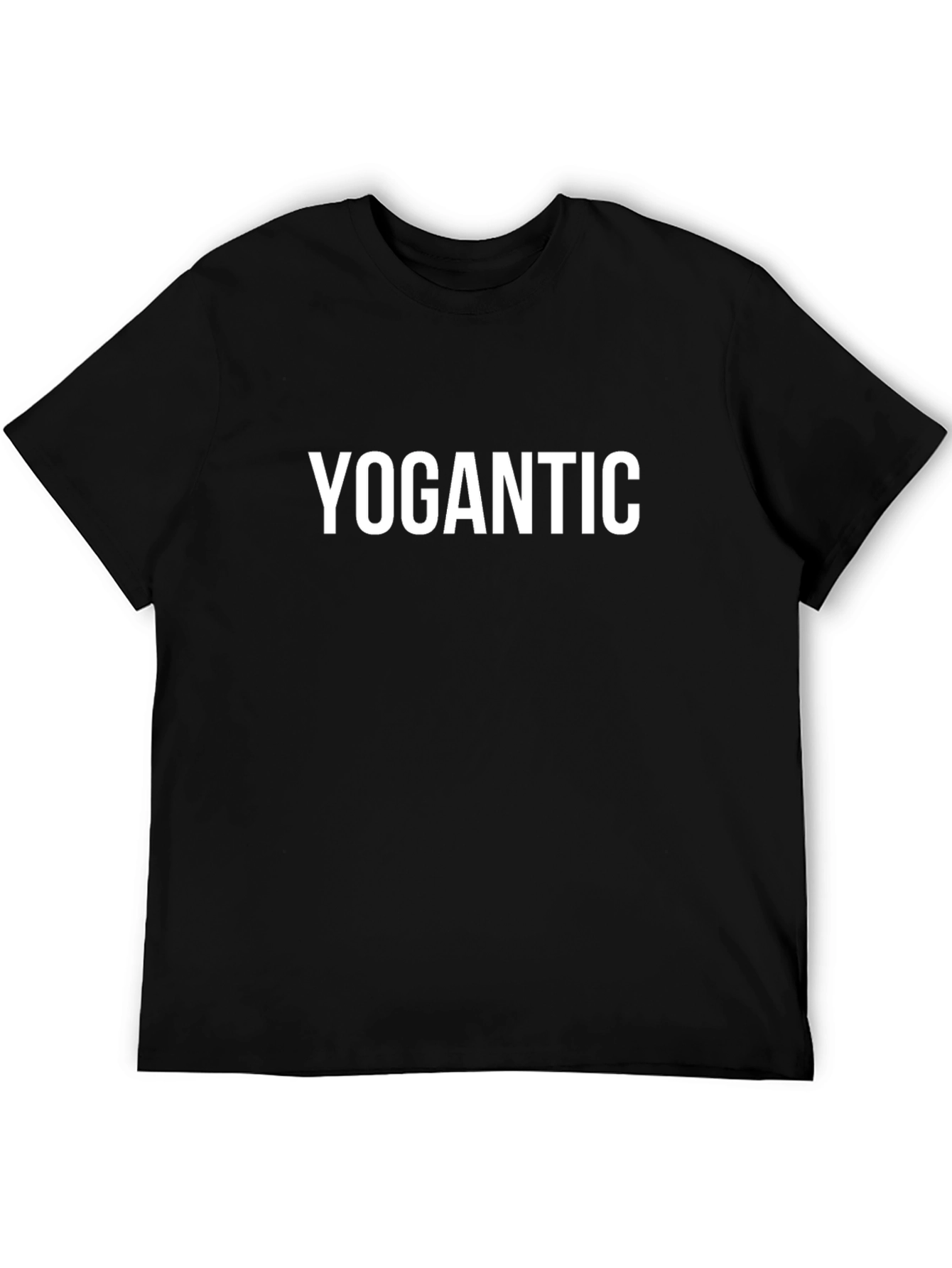 Yogantic Graphic Tee - Black Casual T-Shirt