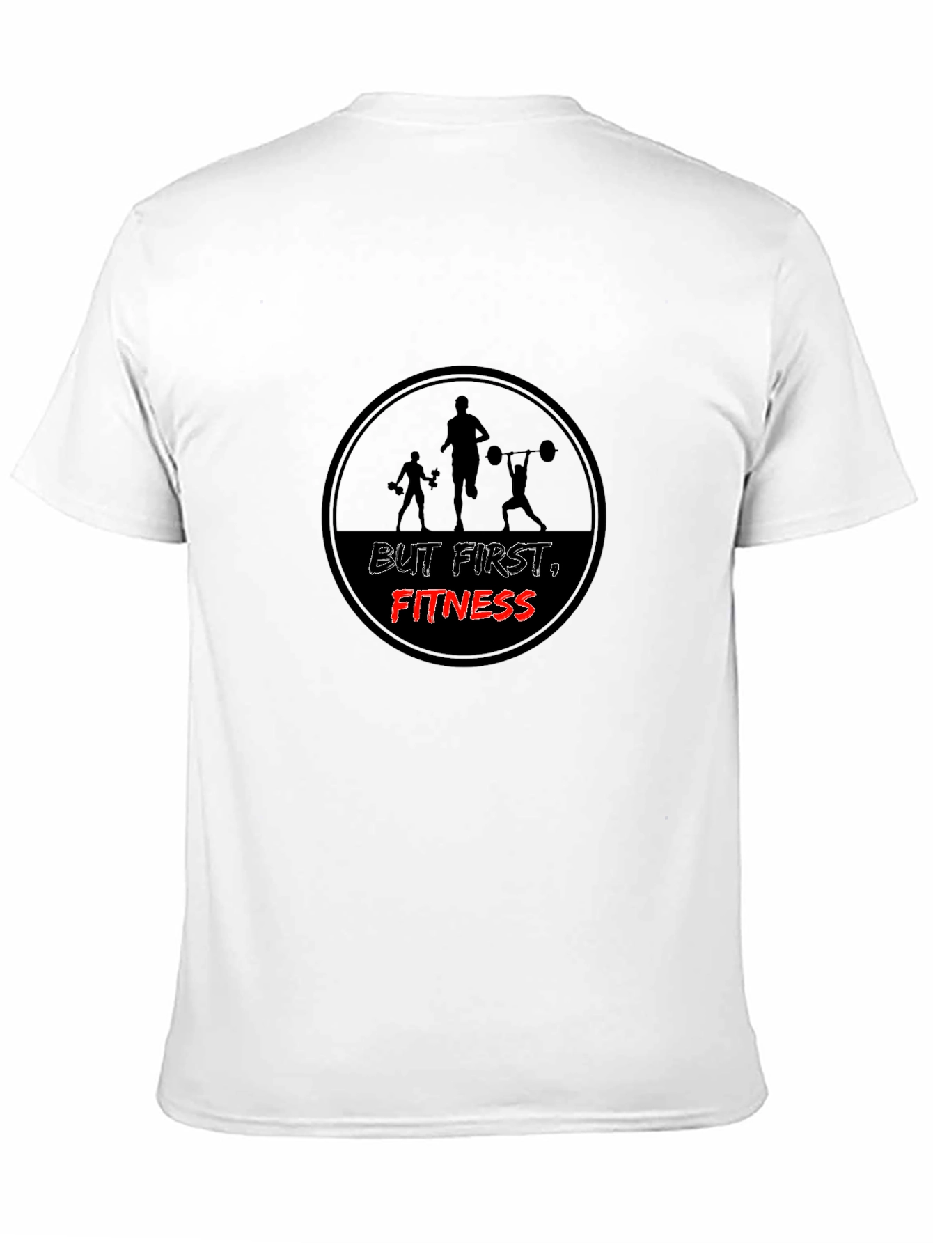 But First Fitness Black Graphic Tee