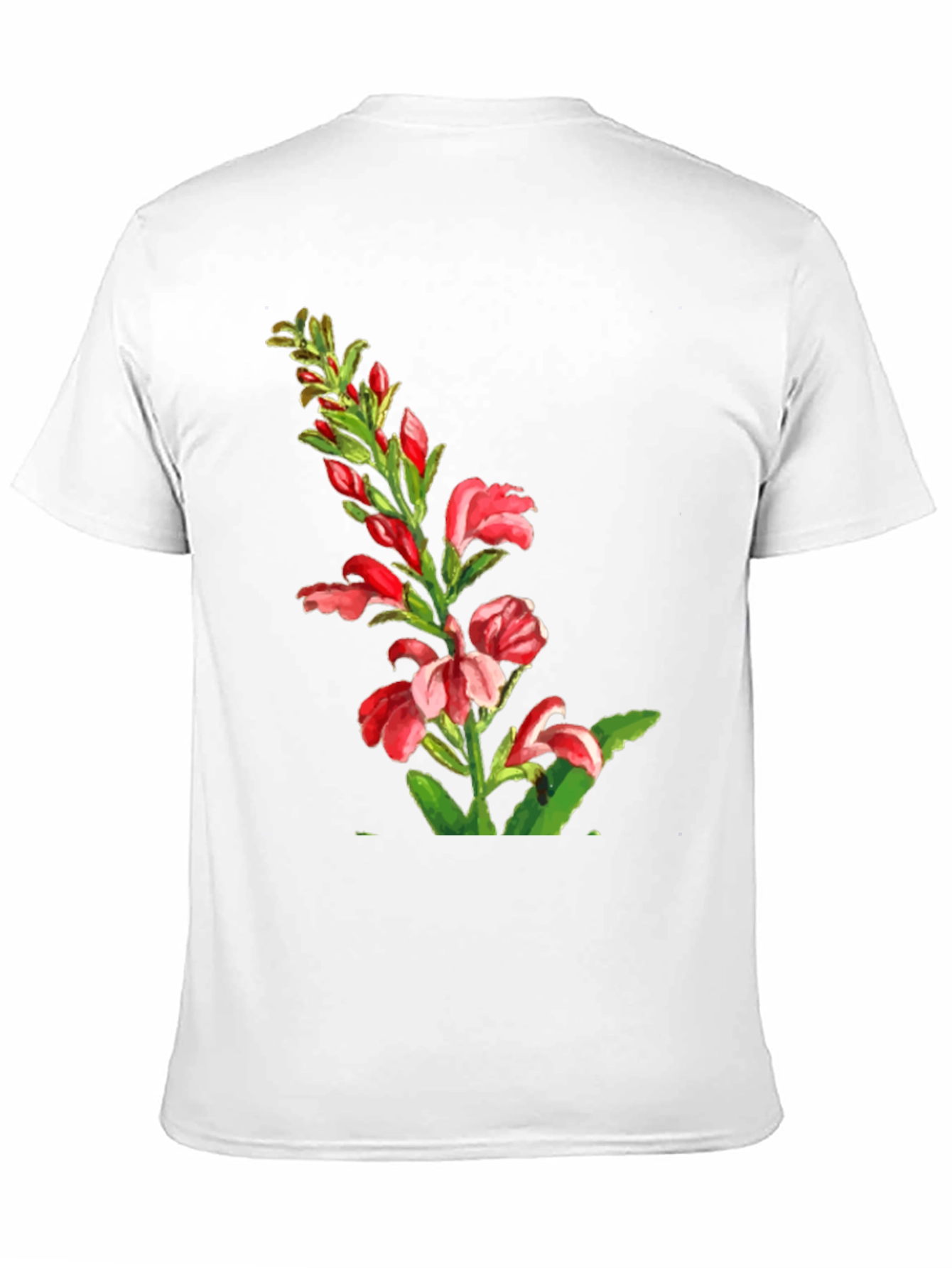 Floral Print Tee - Elegant Botanical Design