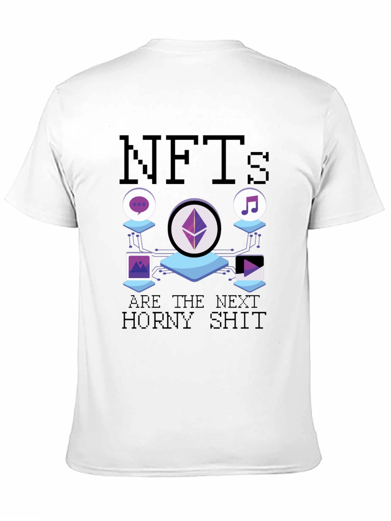 NFTs Next Horny Shit T-Shirt - Black