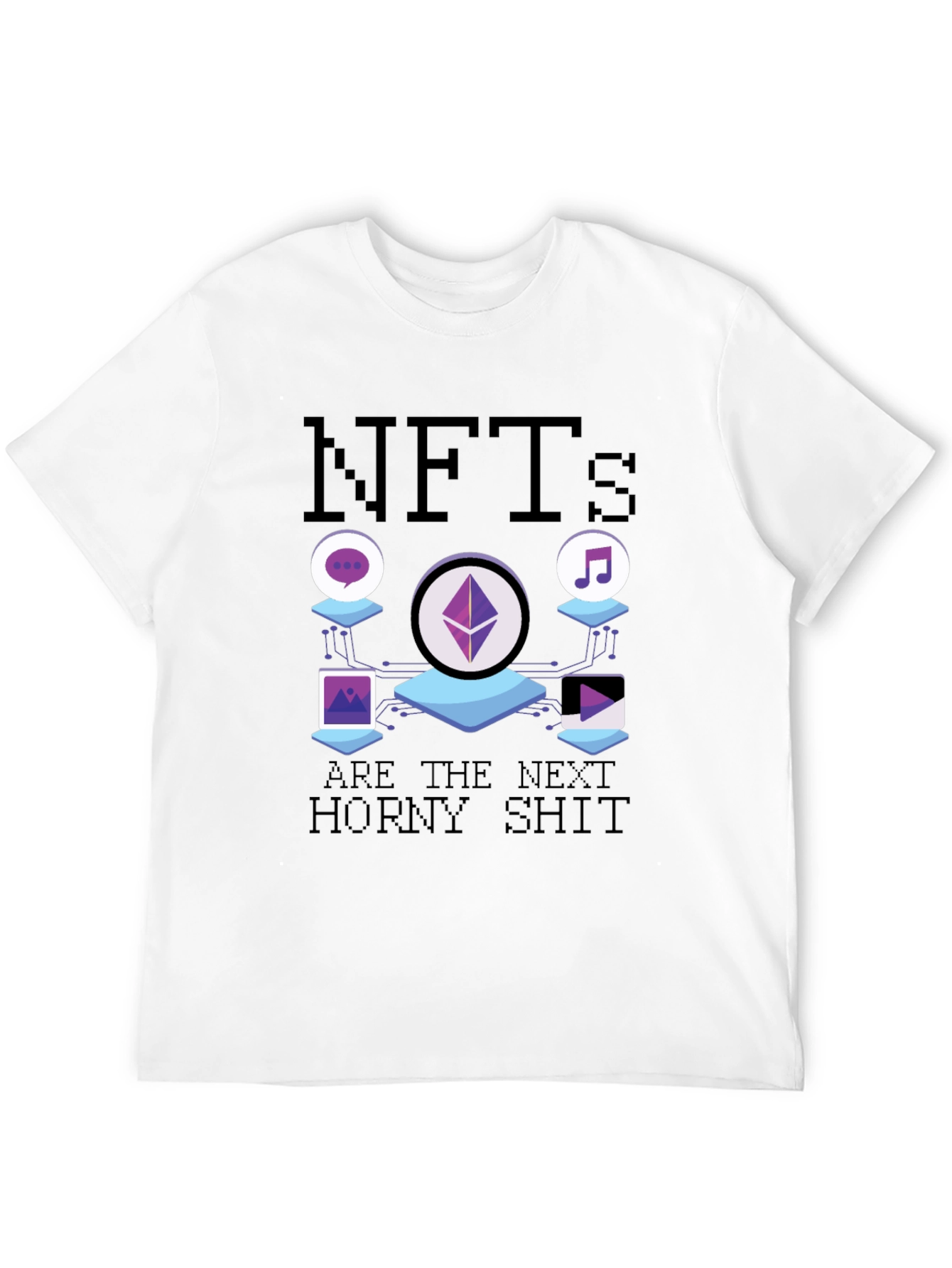 NFTs Next Horny Shit T-Shirt - Black