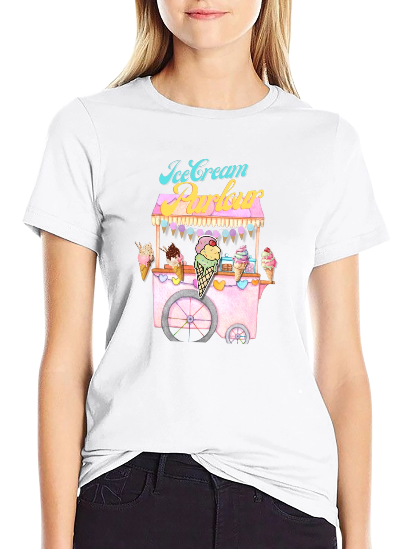 Ice Cream Parlor T-Shirt Foodie Fashion Tee