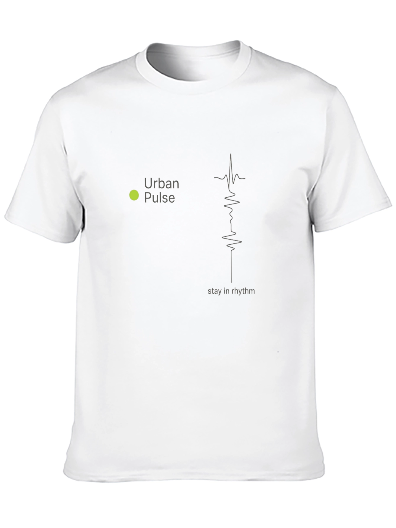 Urban Pulse Black T-Shirt - Stay in Rhythm Design