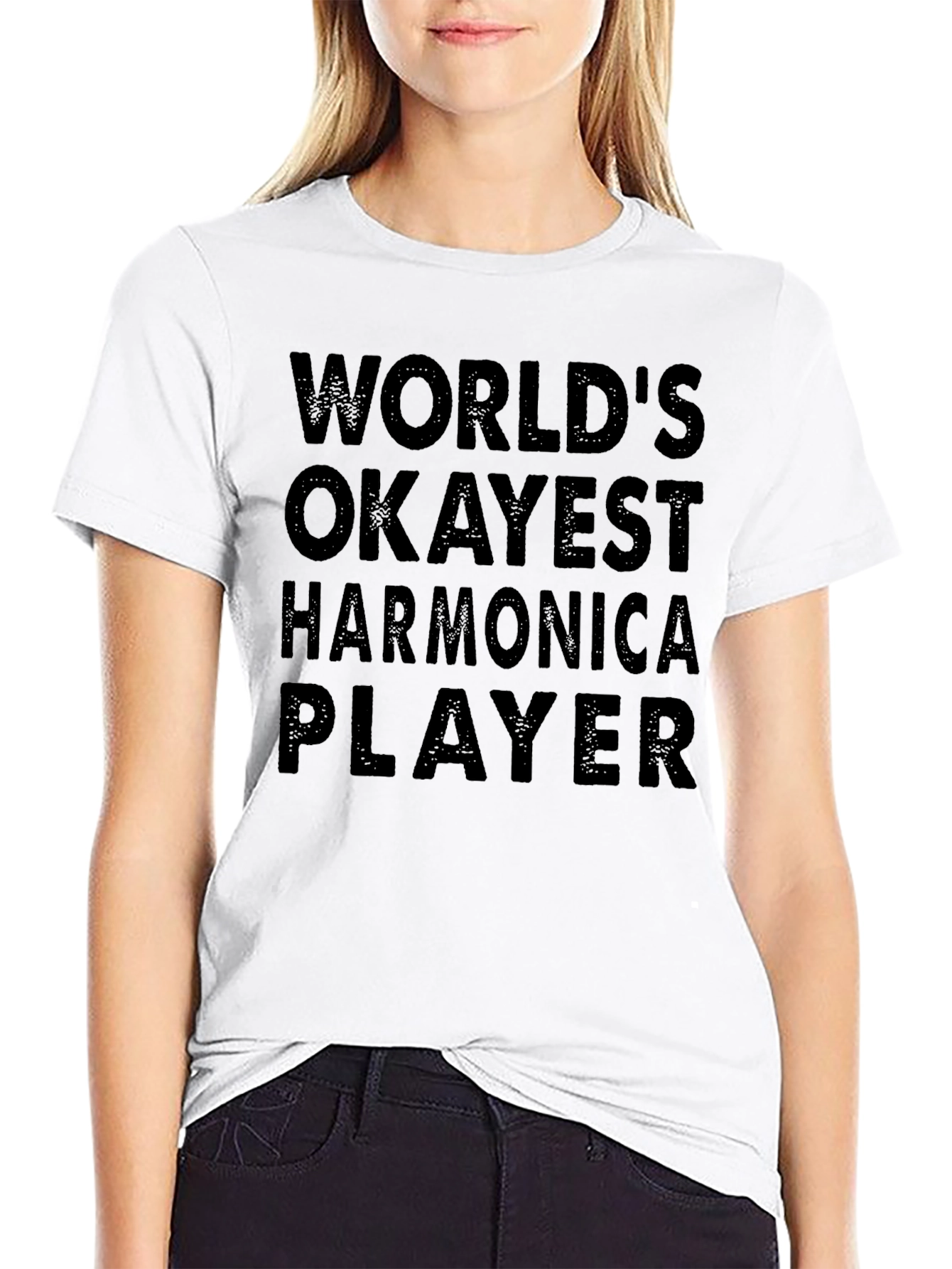 Worlds Okayest Harmonica Player T-Shirt