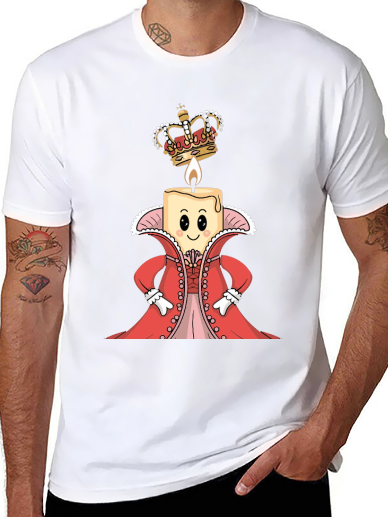 Royal Candle T-Shirt - Whimsical Graphic Tee