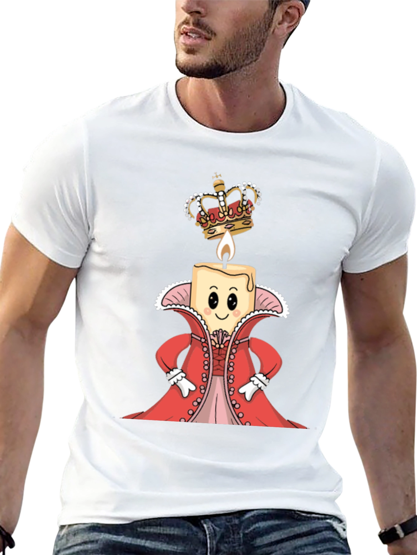 Royal Candle T-Shirt - Whimsical Graphic Tee
