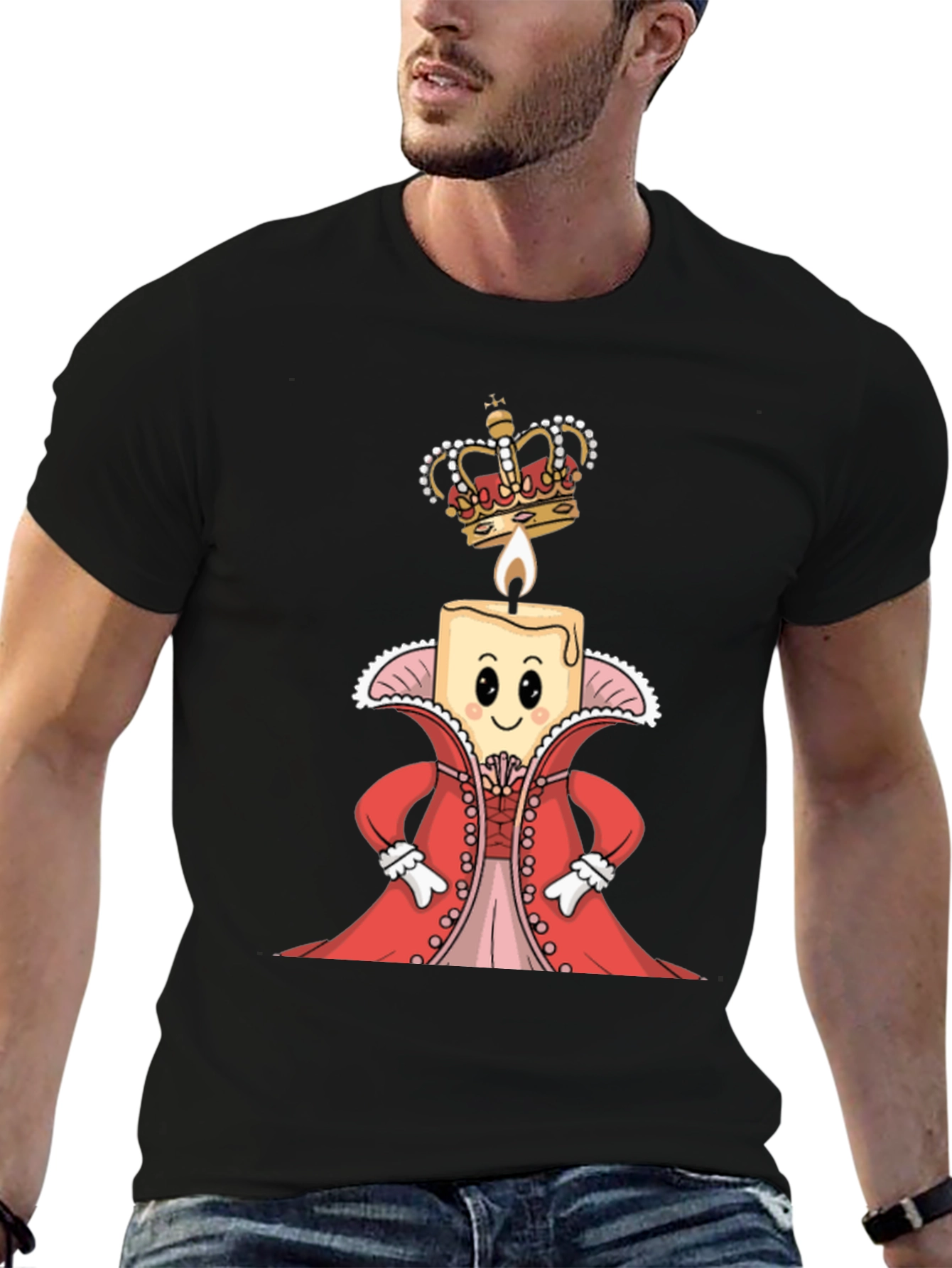 Royal Candle T-Shirt - Whimsical Graphic Tee