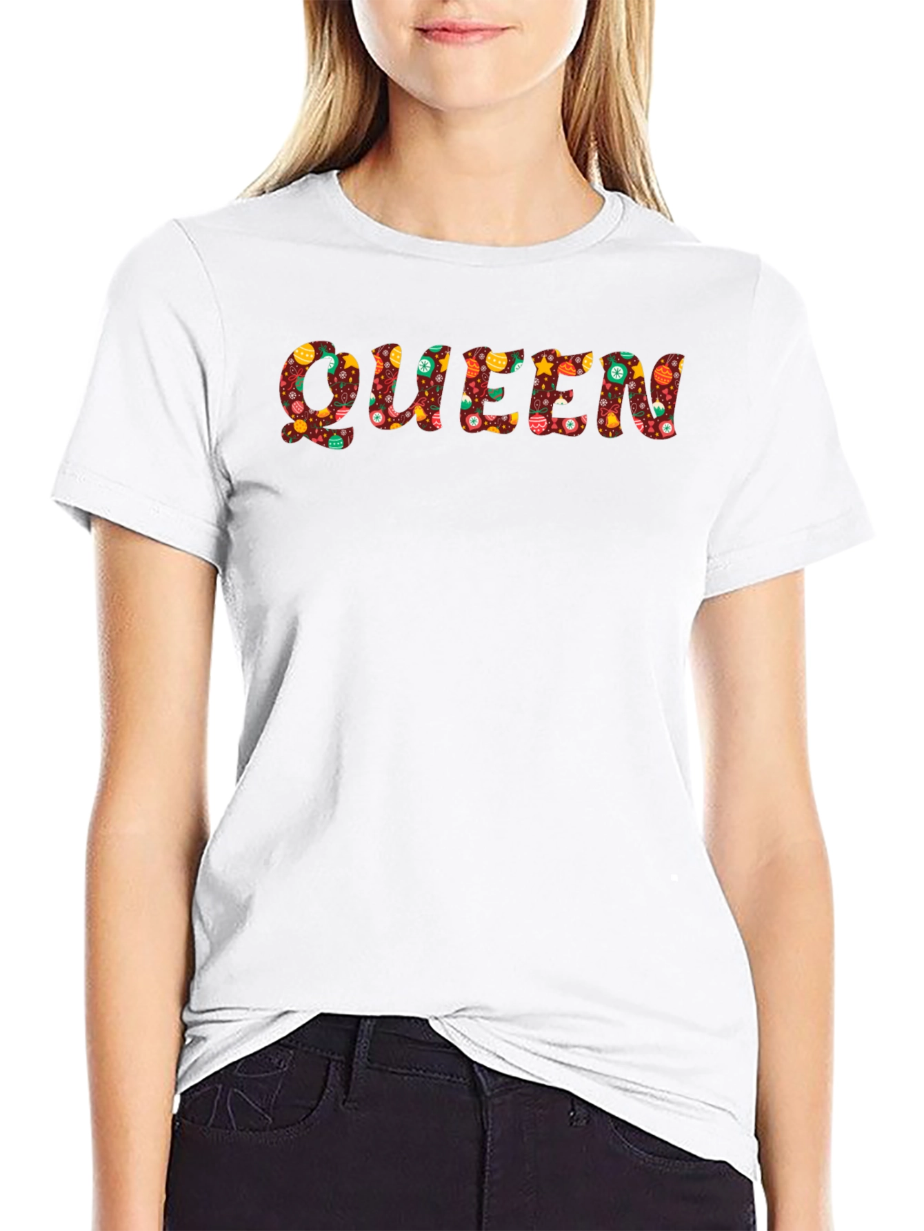 Queen Christmas Pattern T-Shirt