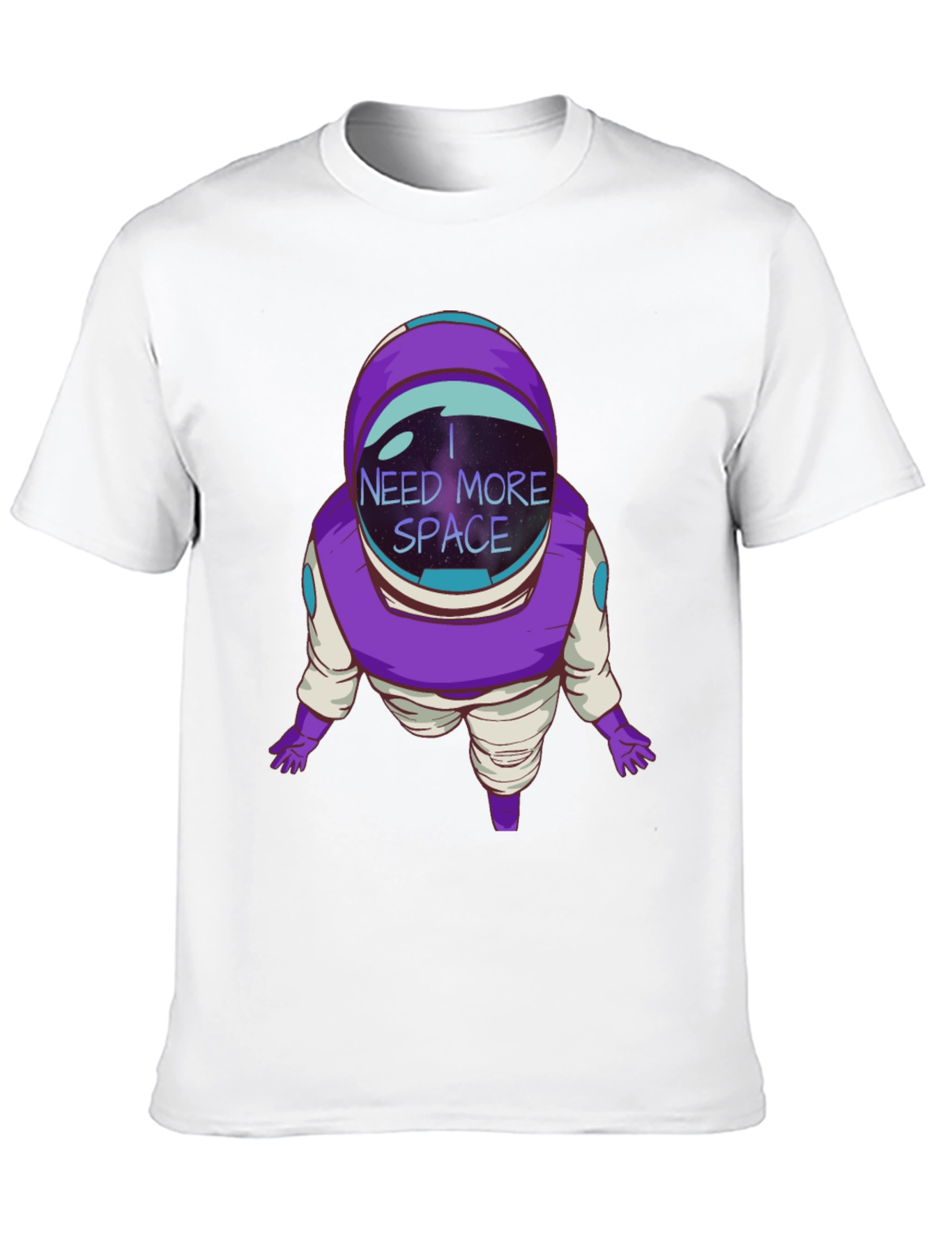 I Need More Space Astronaut Black T-Shirt