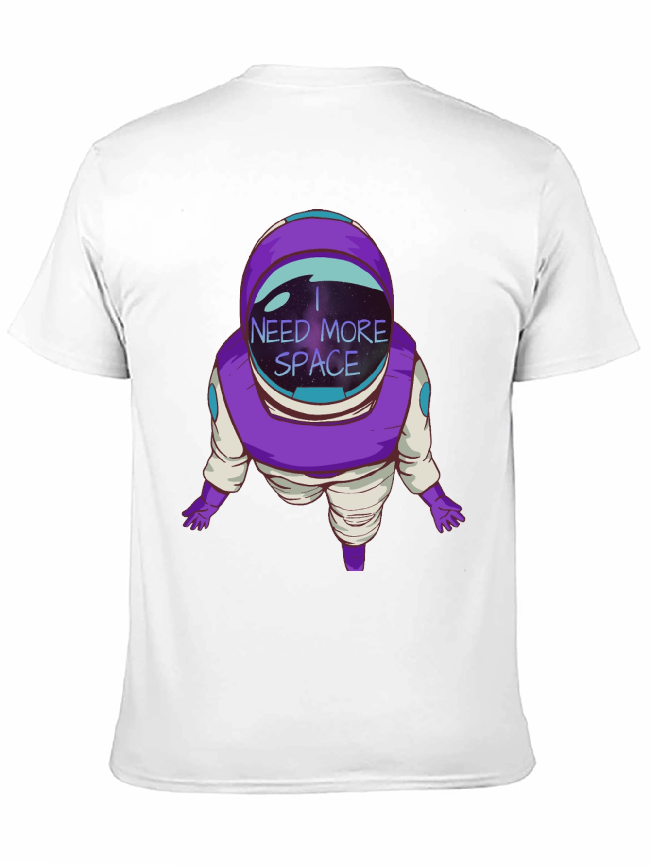 I Need More Space Astronaut Black T-Shirt