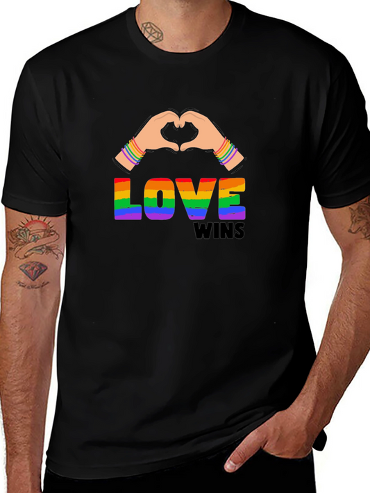 Love Wins Rainbow Graphic Tee