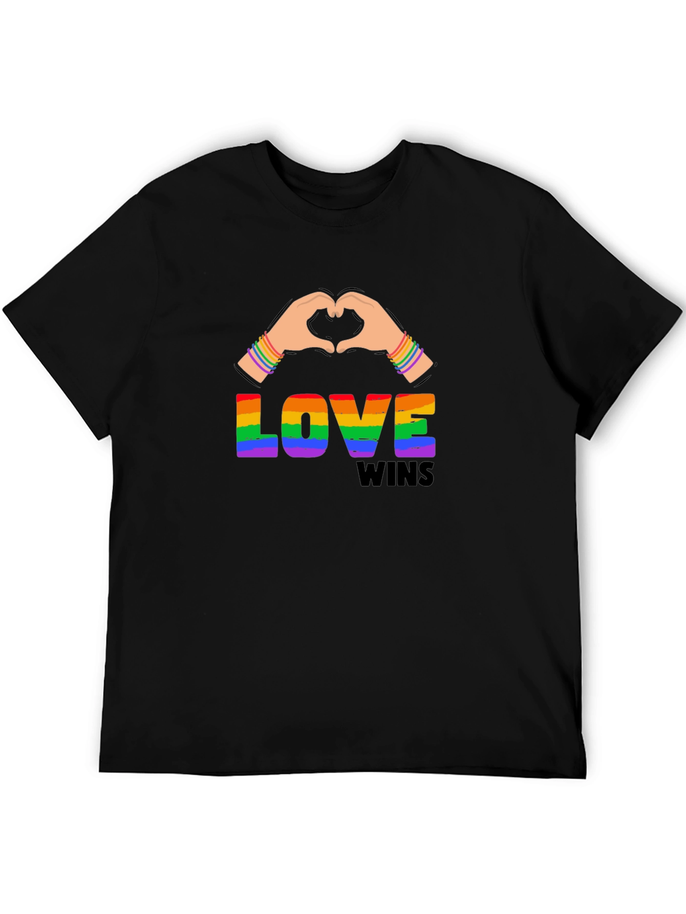 Love Wins Rainbow Graphic Tee