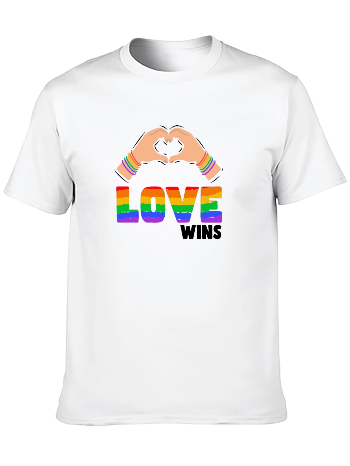 Love Wins Rainbow Graphic Tee