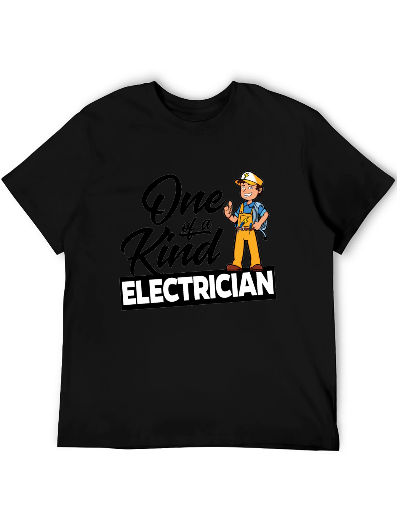 One of a Kind Electrician T-Shirt - Black