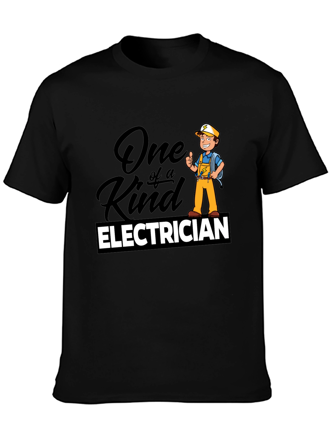 One of a Kind Electrician T-Shirt - Black