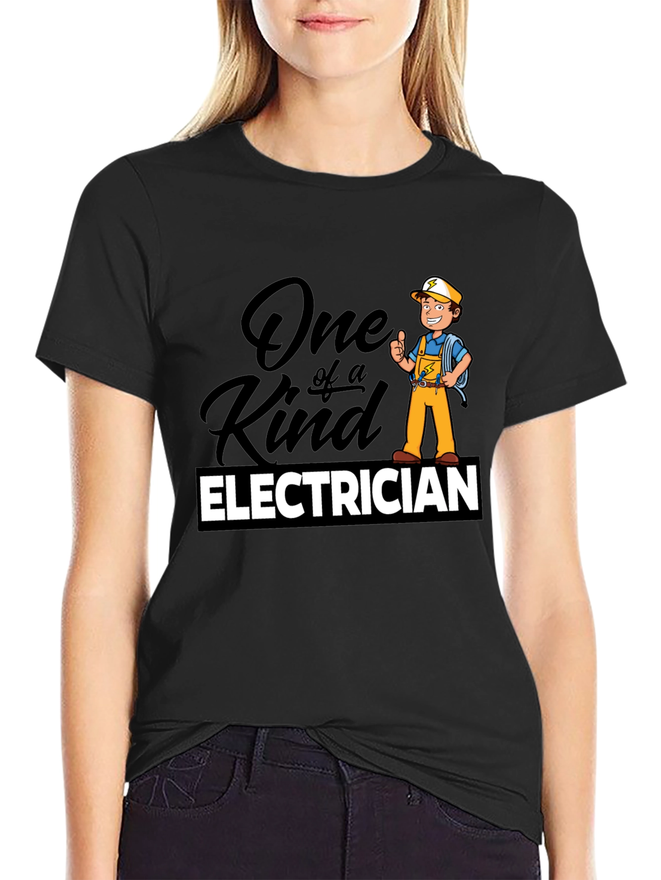 One of a Kind Electrician T-Shirt - Black