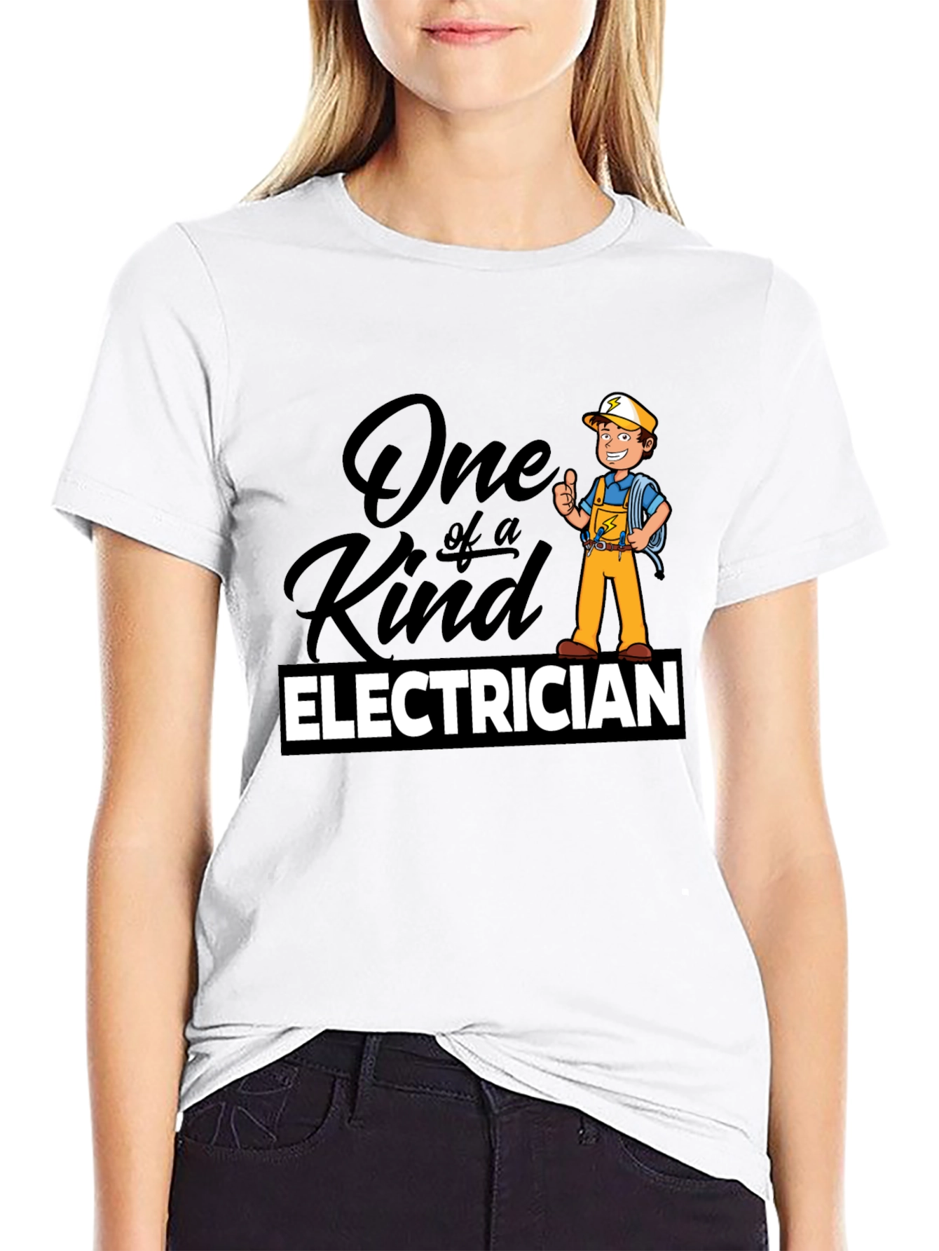One of a Kind Electrician T-Shirt - Black