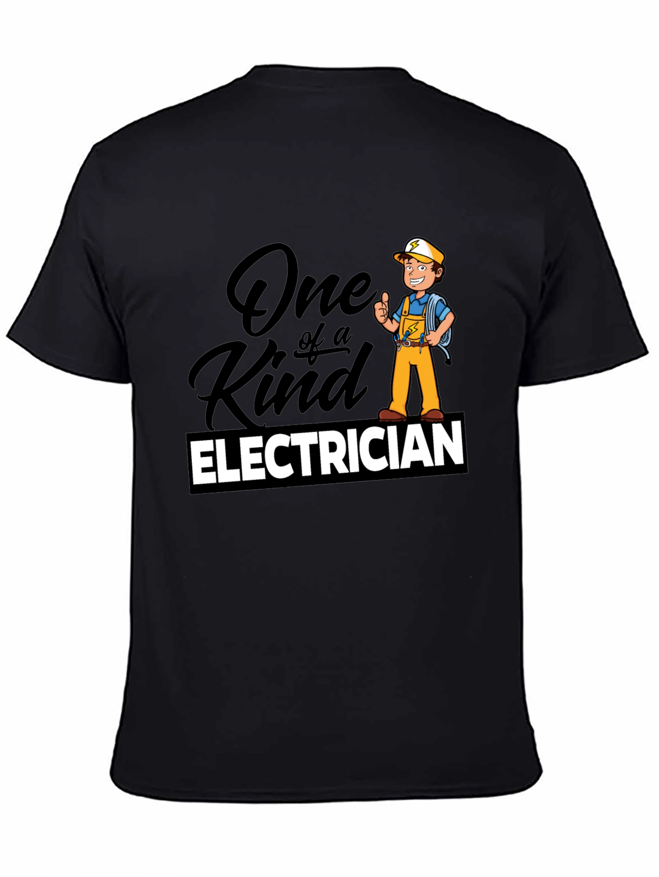 One of a Kind Electrician T-Shirt - Black