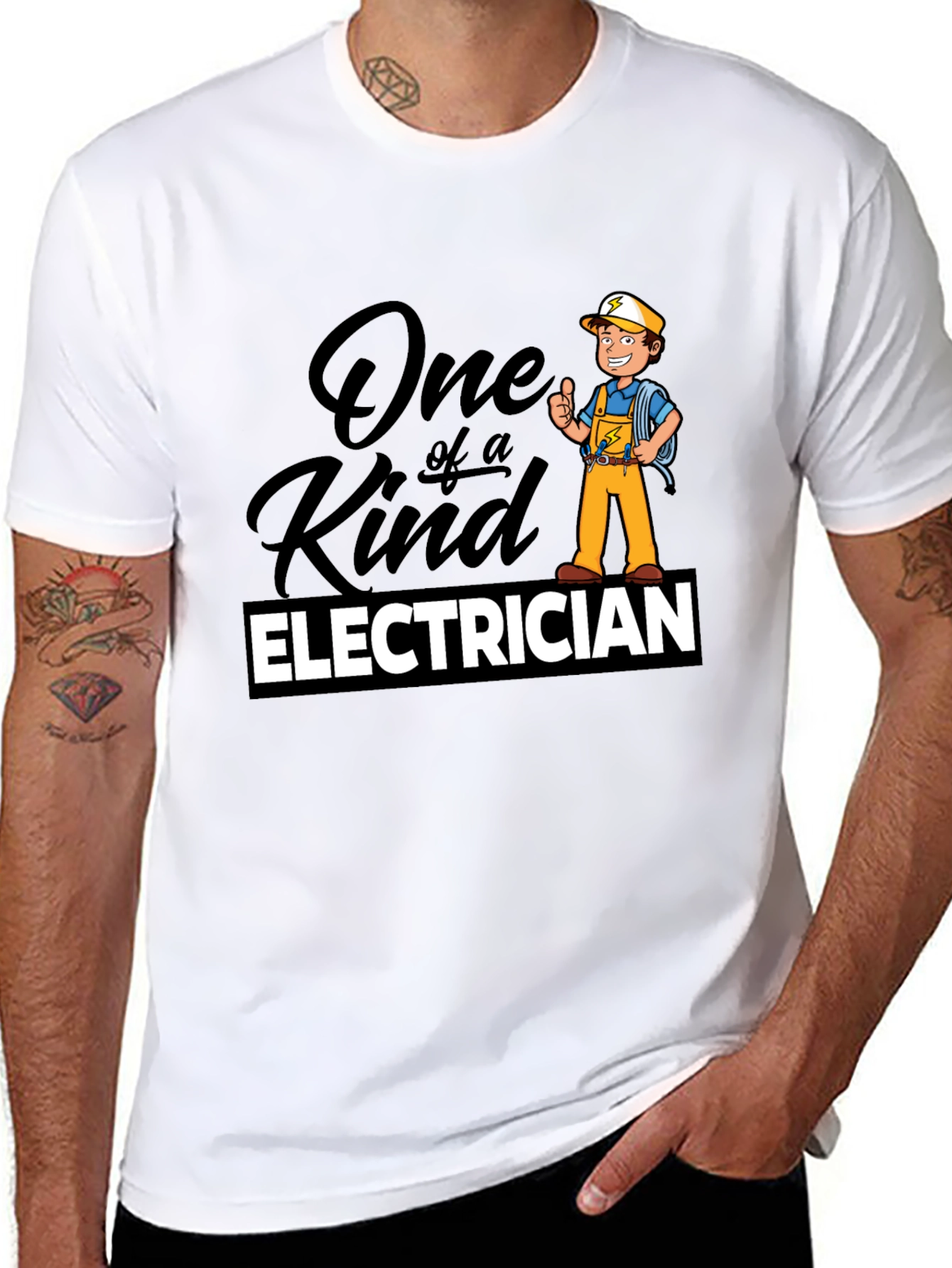 One of a Kind Electrician T-Shirt - Black