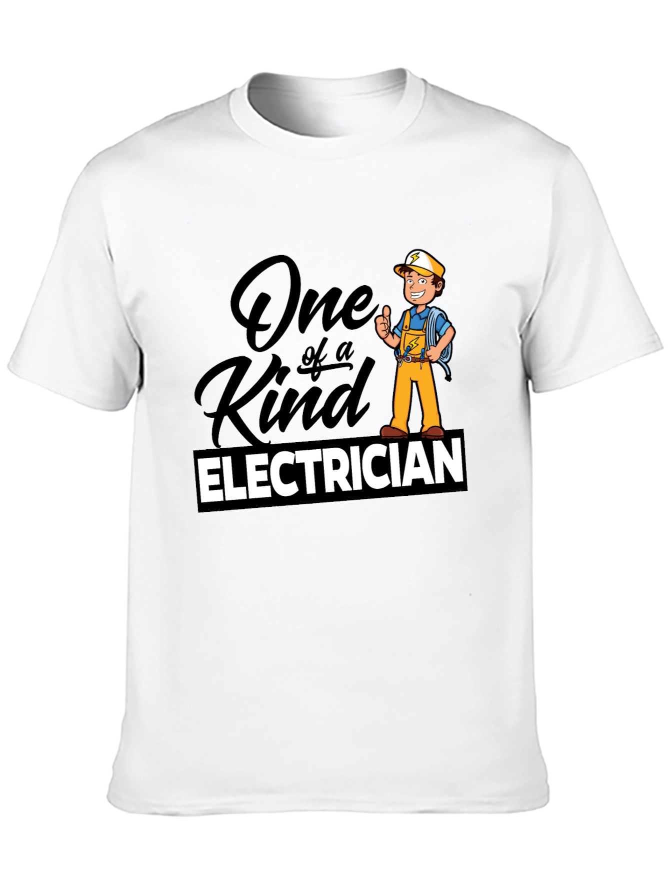 One of a Kind Electrician T-Shirt - Black