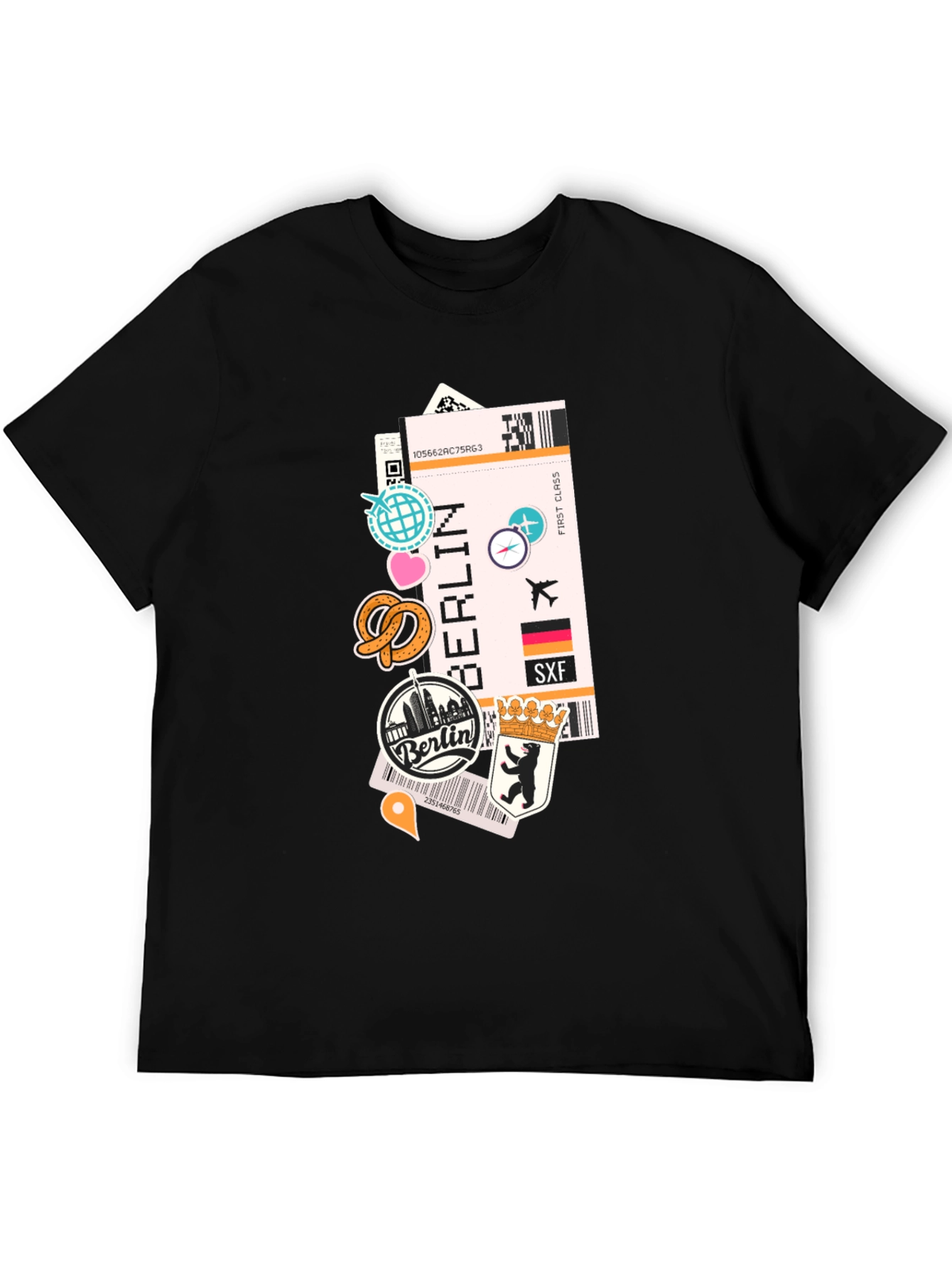 Berlin Travel Ticket T-Shirt - Adventure Awaits