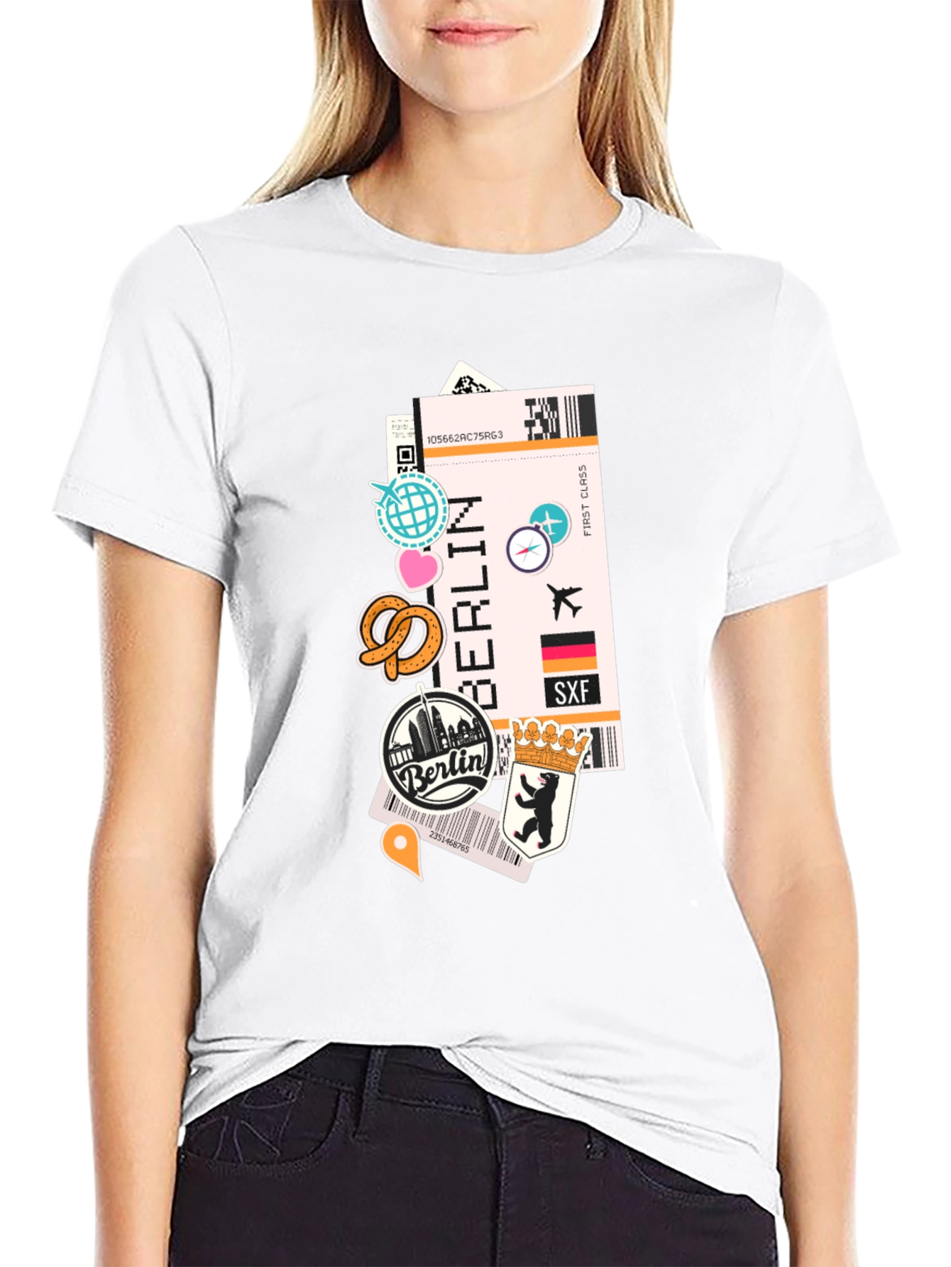 Berlin Travel Ticket T-Shirt - Adventure Awaits