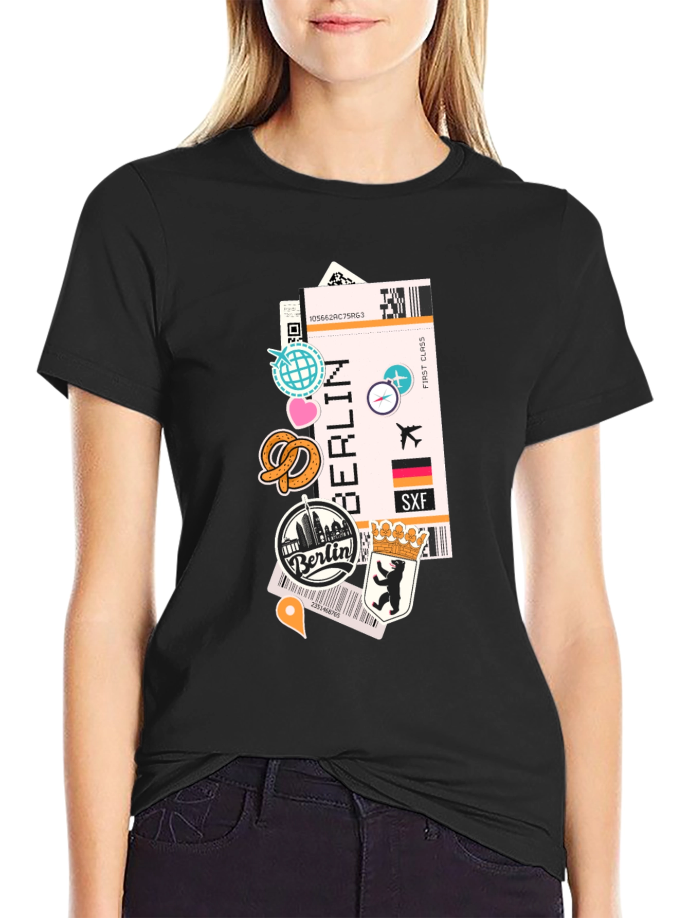 Berlin Travel Ticket T-Shirt - Adventure Awaits