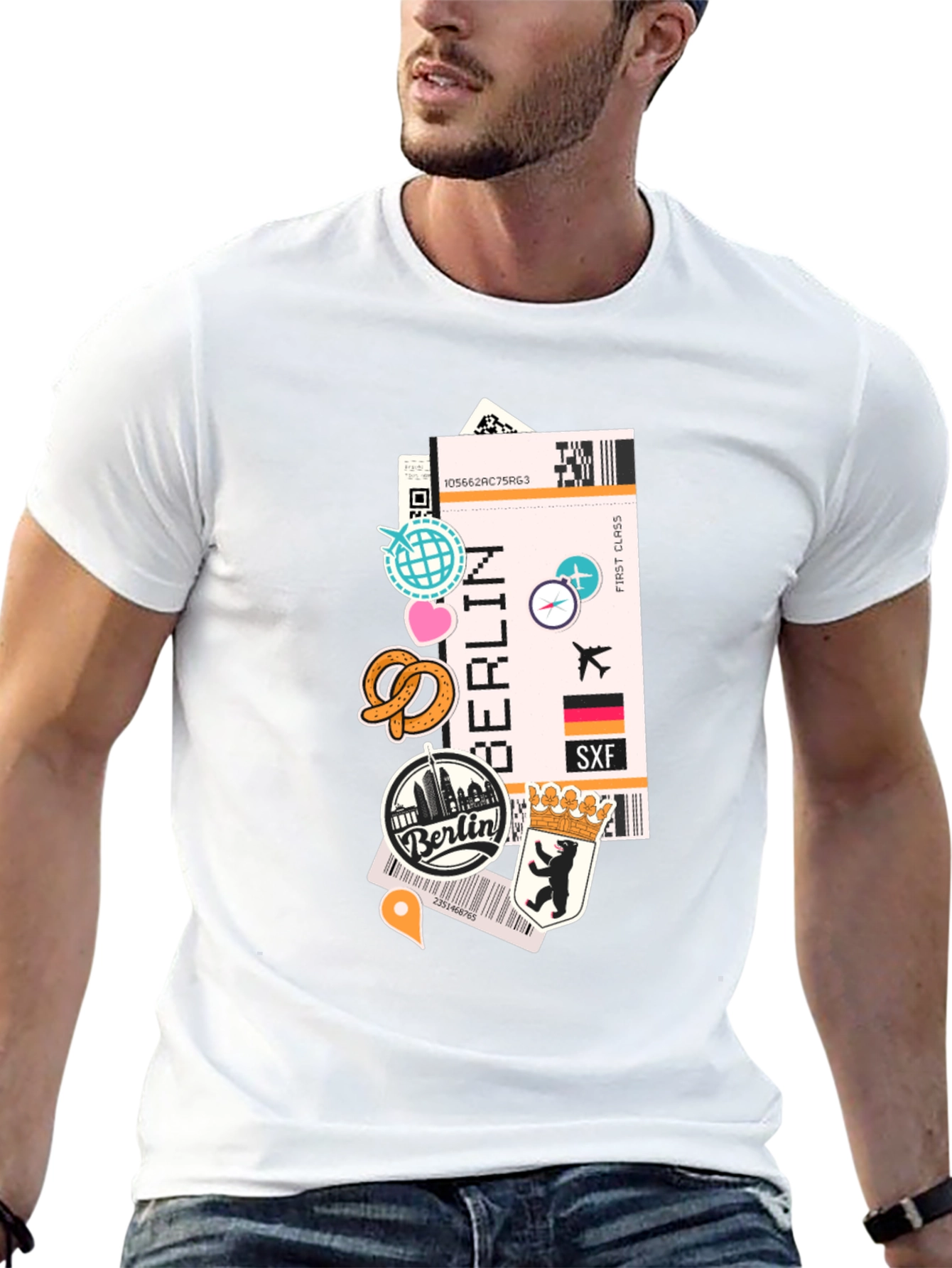 Berlin Travel Ticket T-Shirt - Adventure Awaits