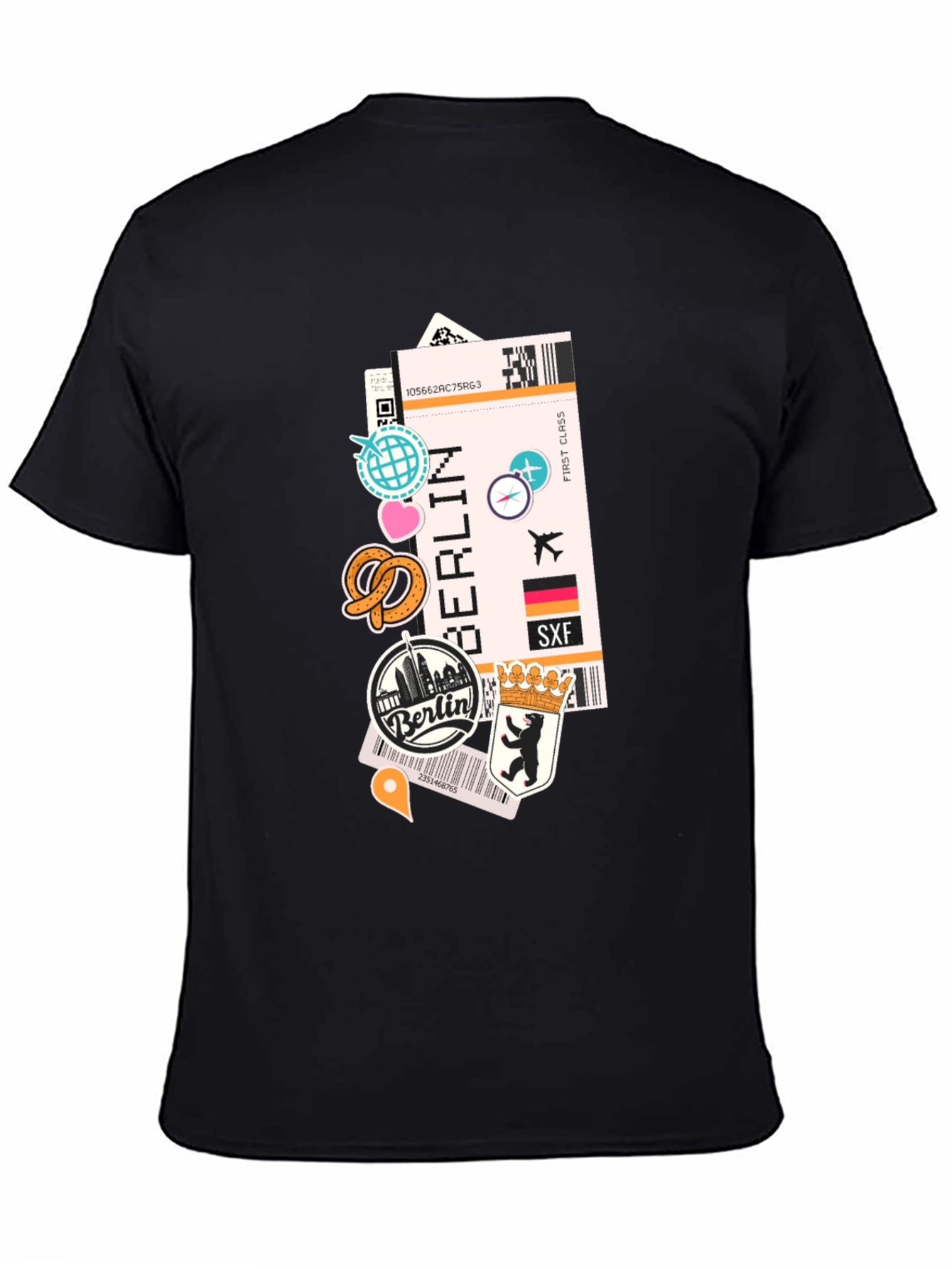 Berlin Travel Ticket T-Shirt - Adventure Awaits