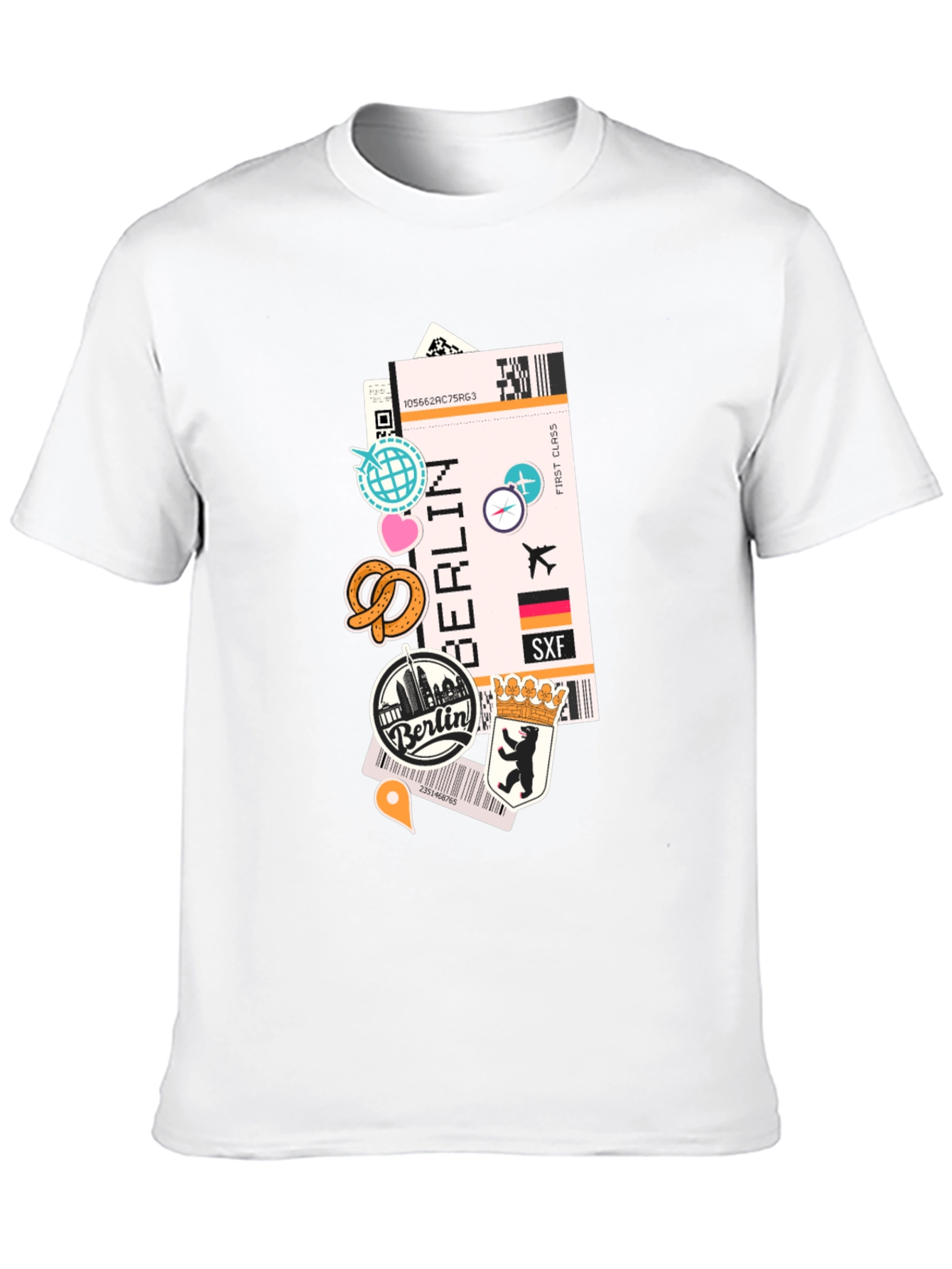 Berlin Travel Ticket T-Shirt - Adventure Awaits