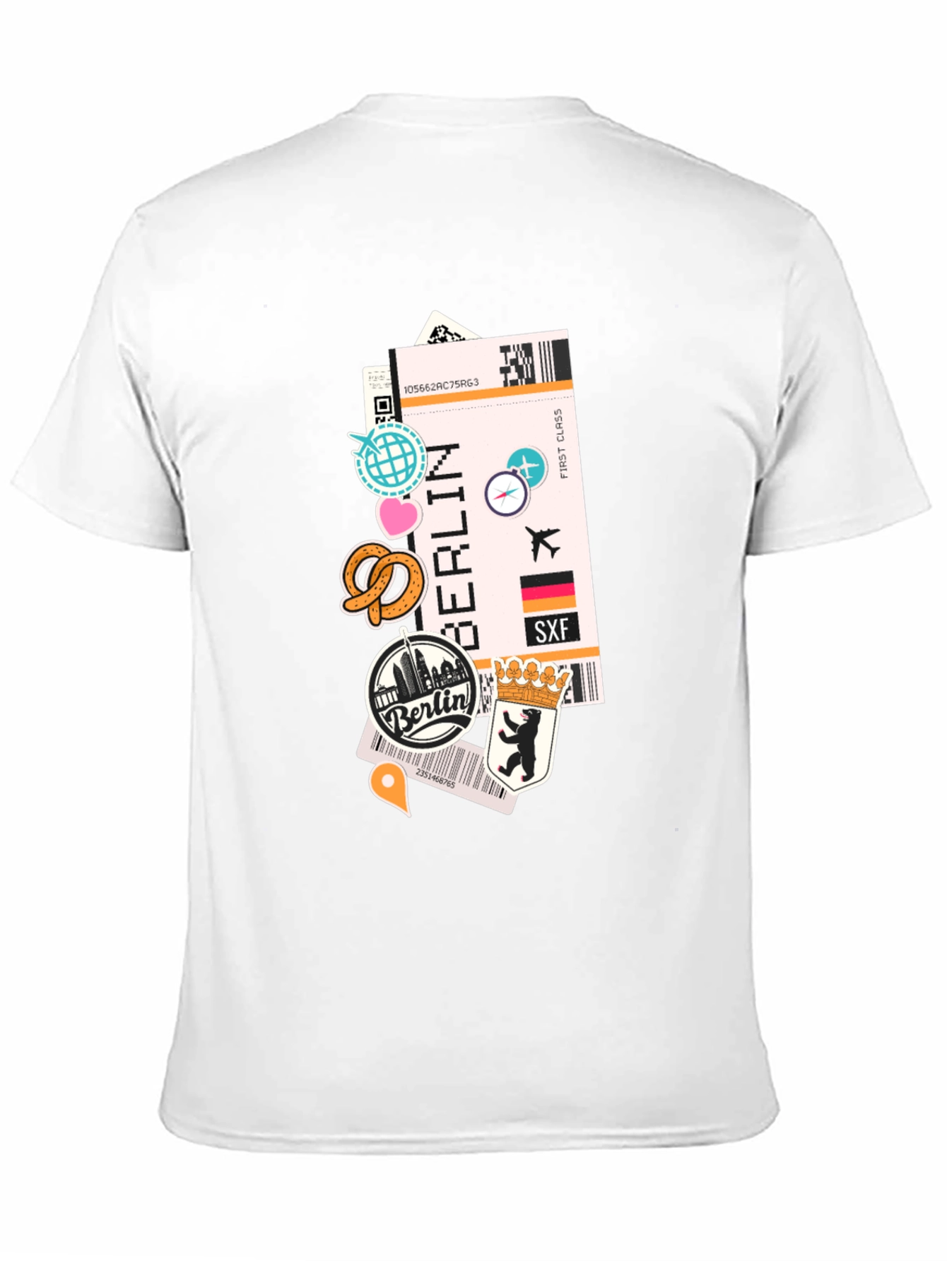 Berlin Travel Ticket T-Shirt - Adventure Awaits