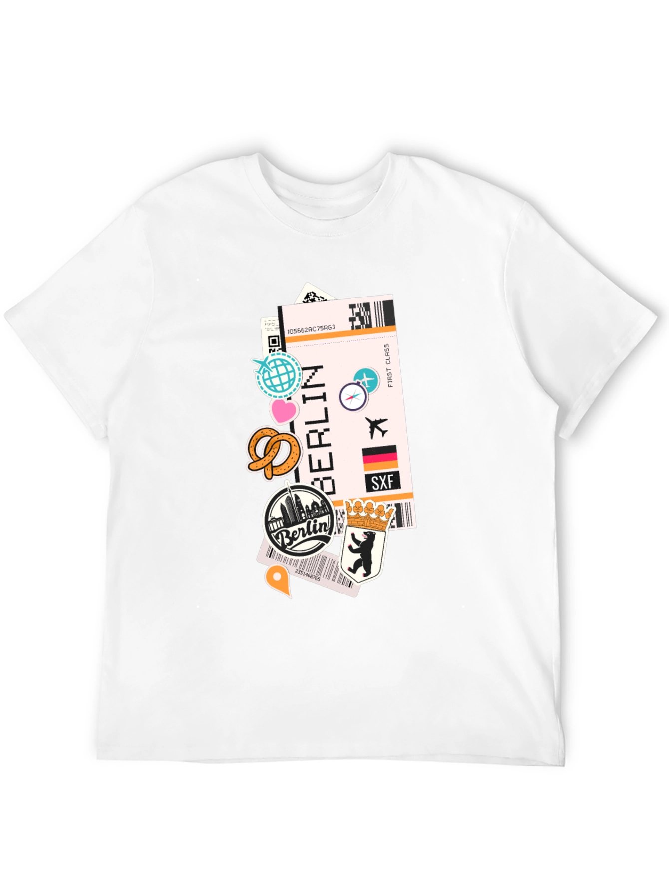 Berlin Travel Ticket T-Shirt - Adventure Awaits