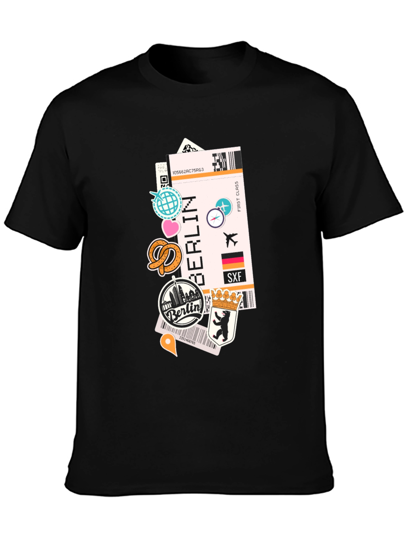 Berlin Travel Ticket T-Shirt - Adventure Awaits