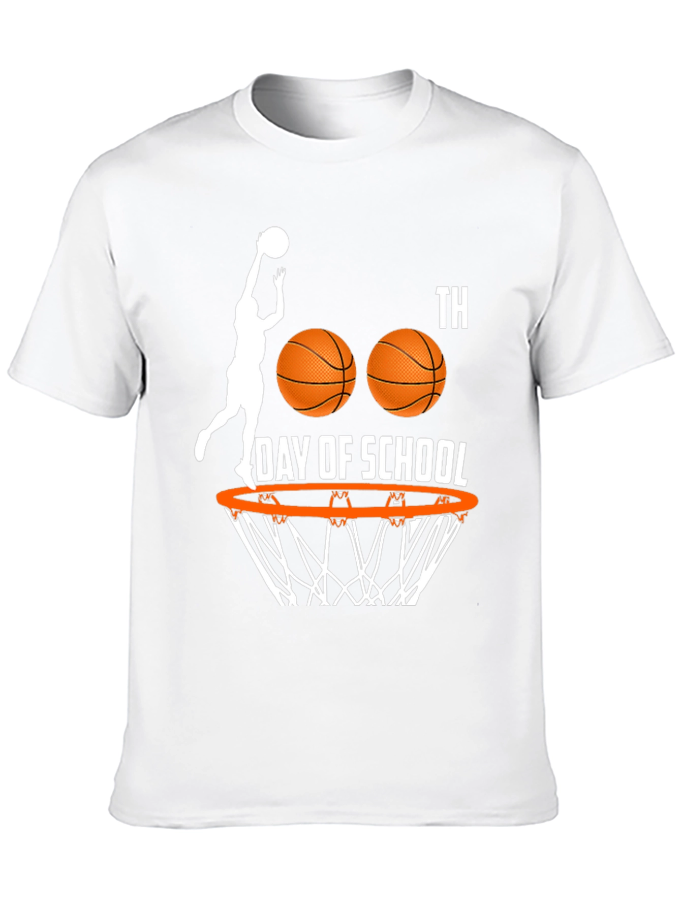 100th Day of School Basketball T-Shirt