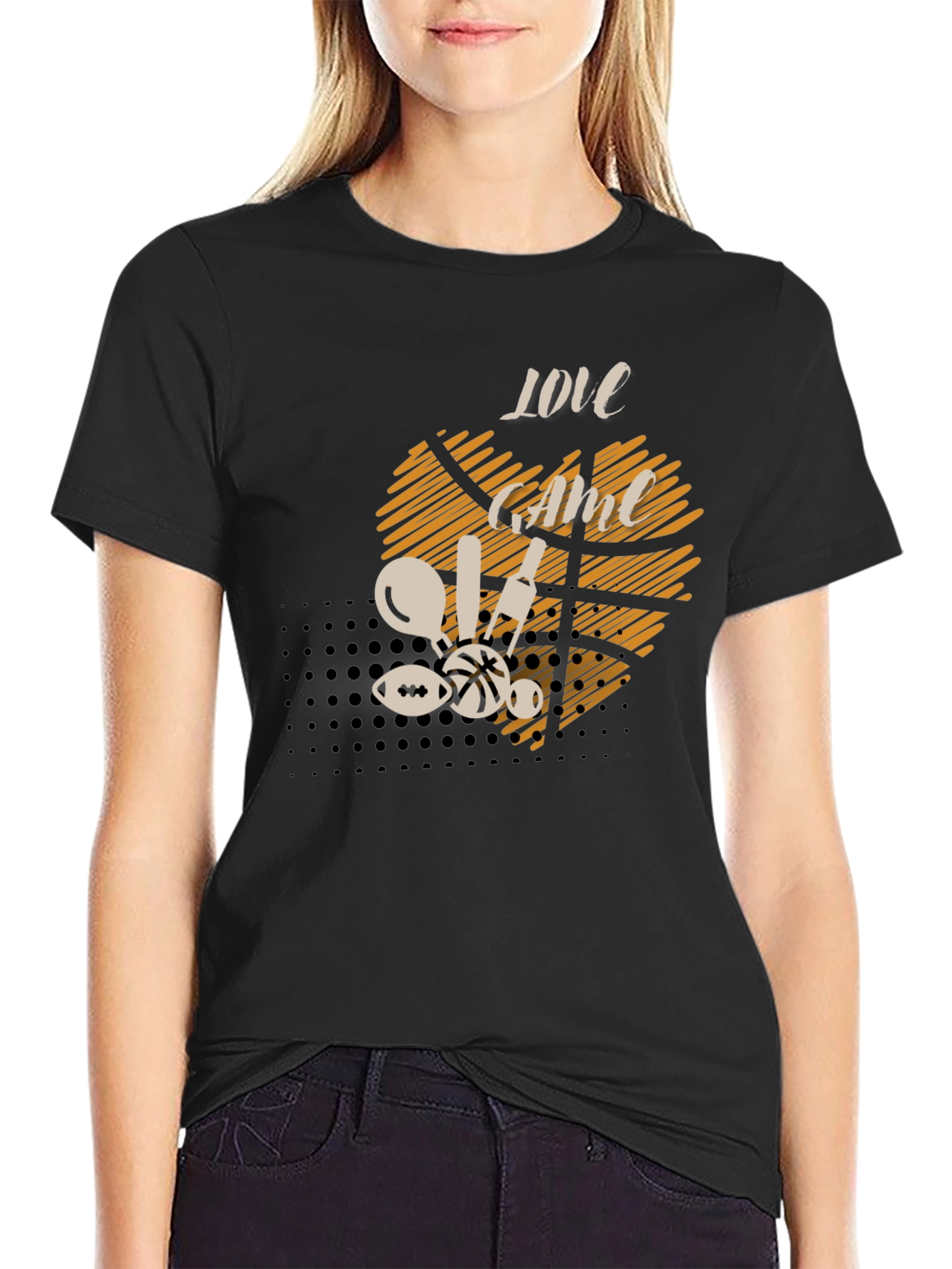 Love the Game Graphic Tee - Black