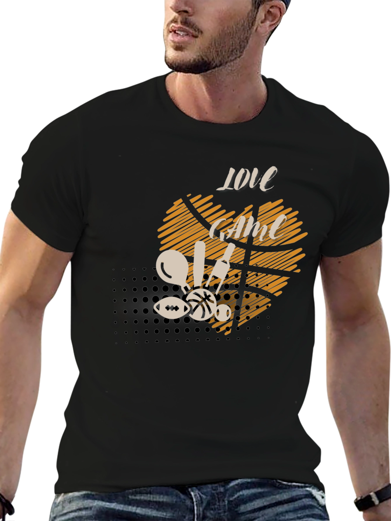 Love the Game Graphic Tee - Black