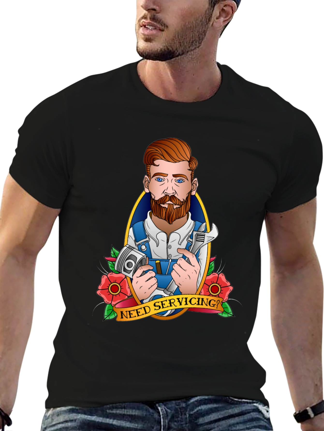 Need Servicing? Mechanic Graphic Tee